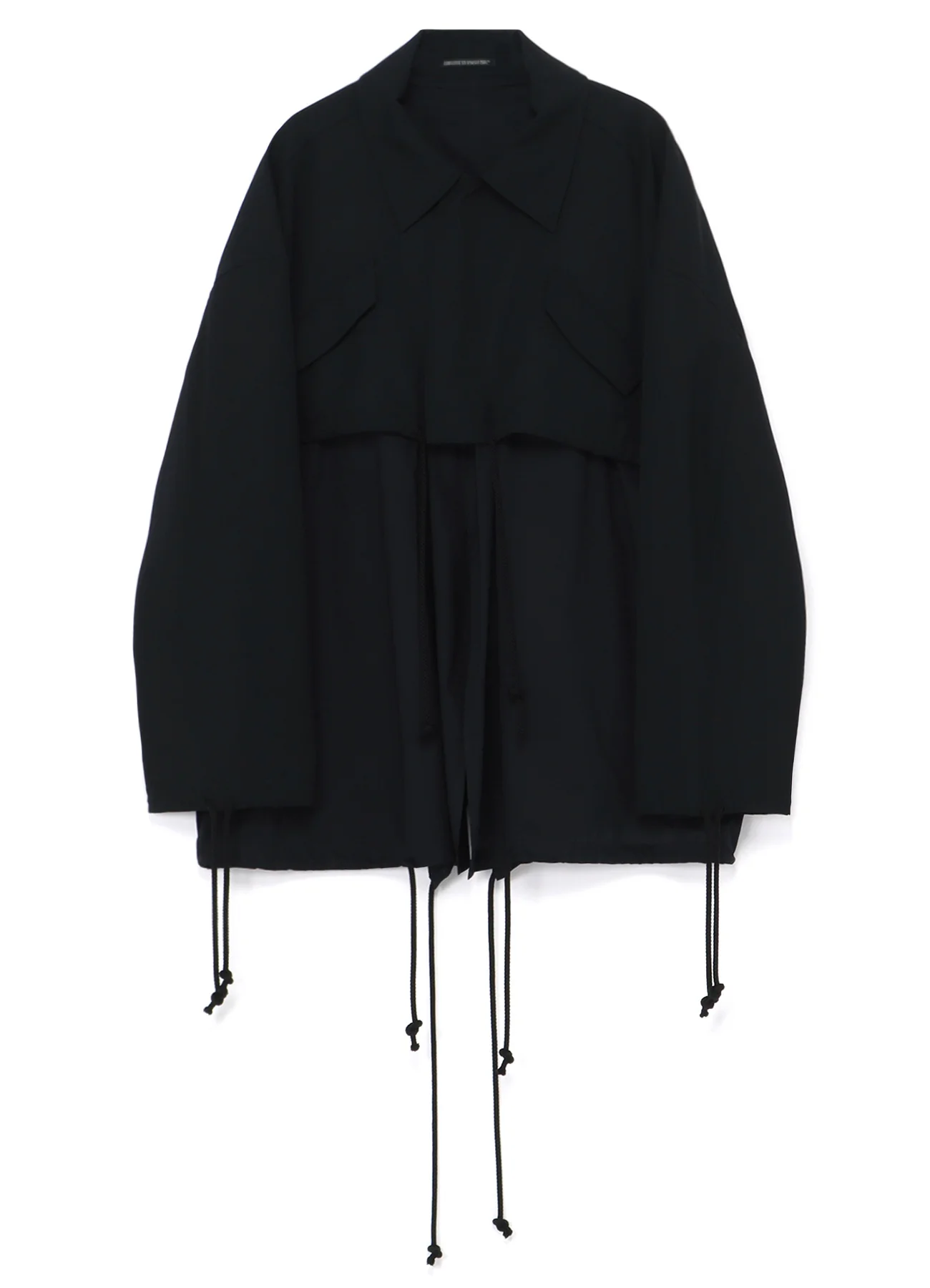 WOOL GABARDINE LAYERED MOD'S COAT - Image 10