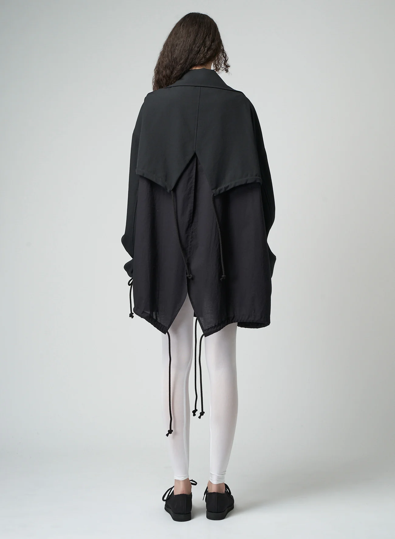 WOOL GABARDINE LAYERED MOD'S COAT - Image 5