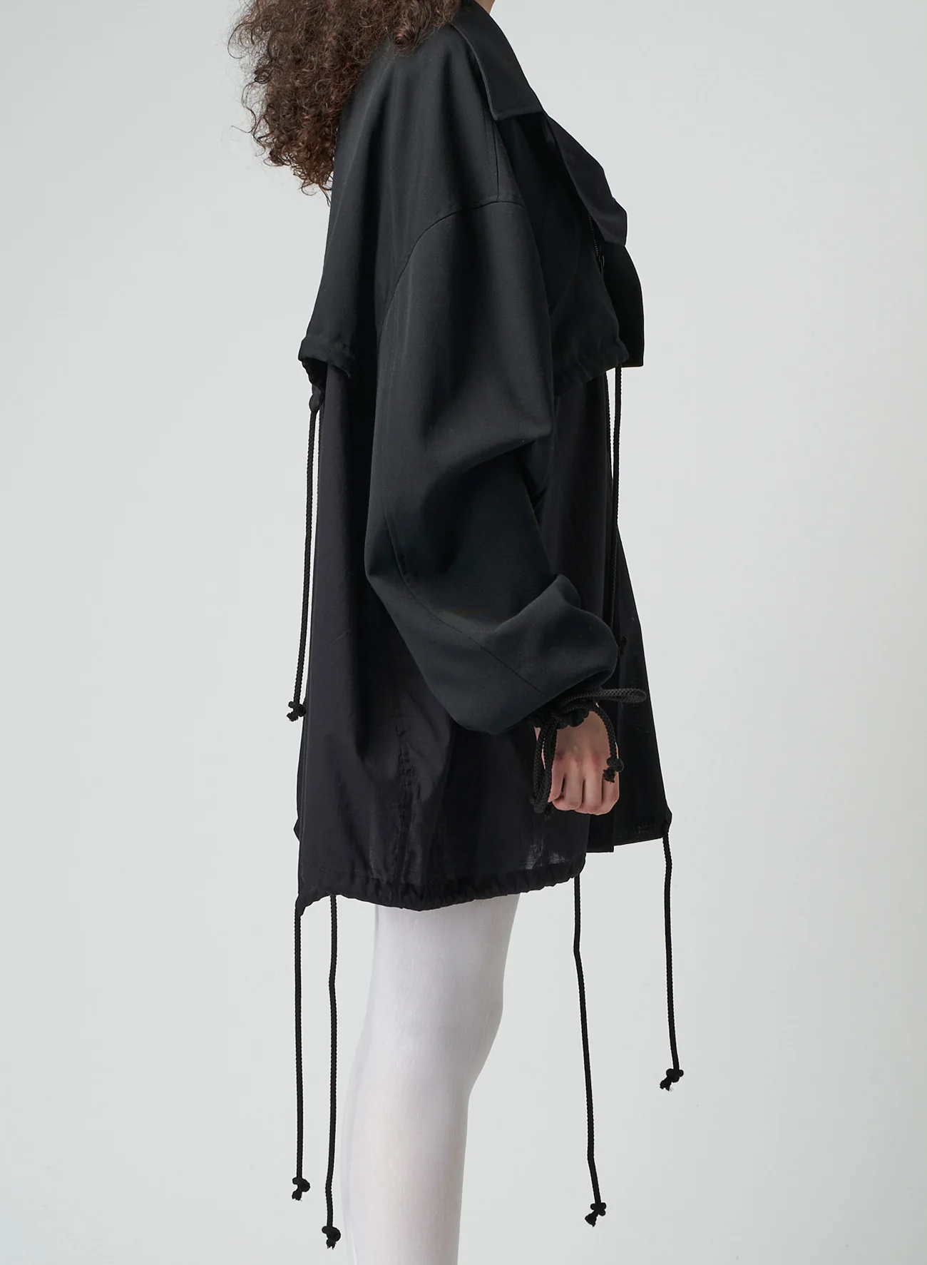 WOOL GABARDINE LAYERED MOD'S COAT - Image 6