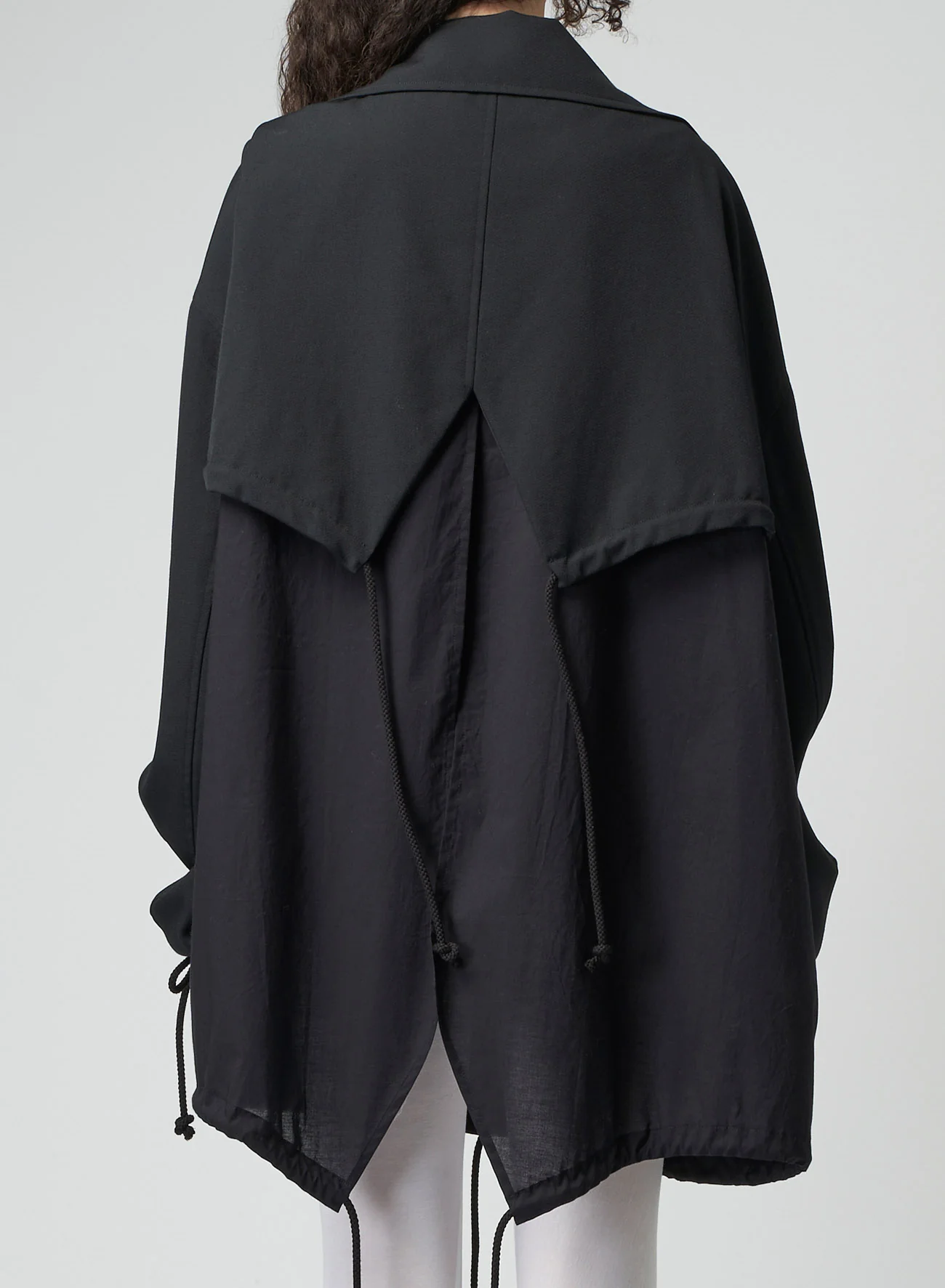 WOOL GABARDINE LAYERED MOD'S COAT - Image 9
