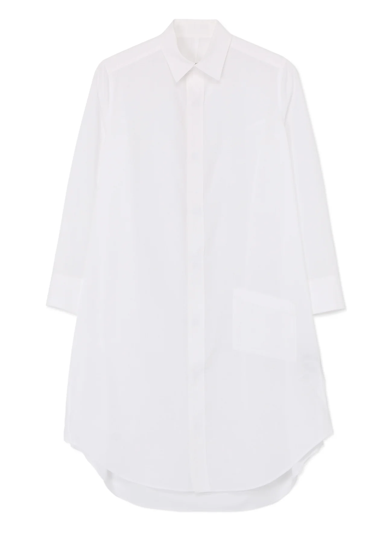 COTTON BROADCLOTH BALLOON SILHOUETTE SHIRT DRESS WITH BOX POCKET - Image 10