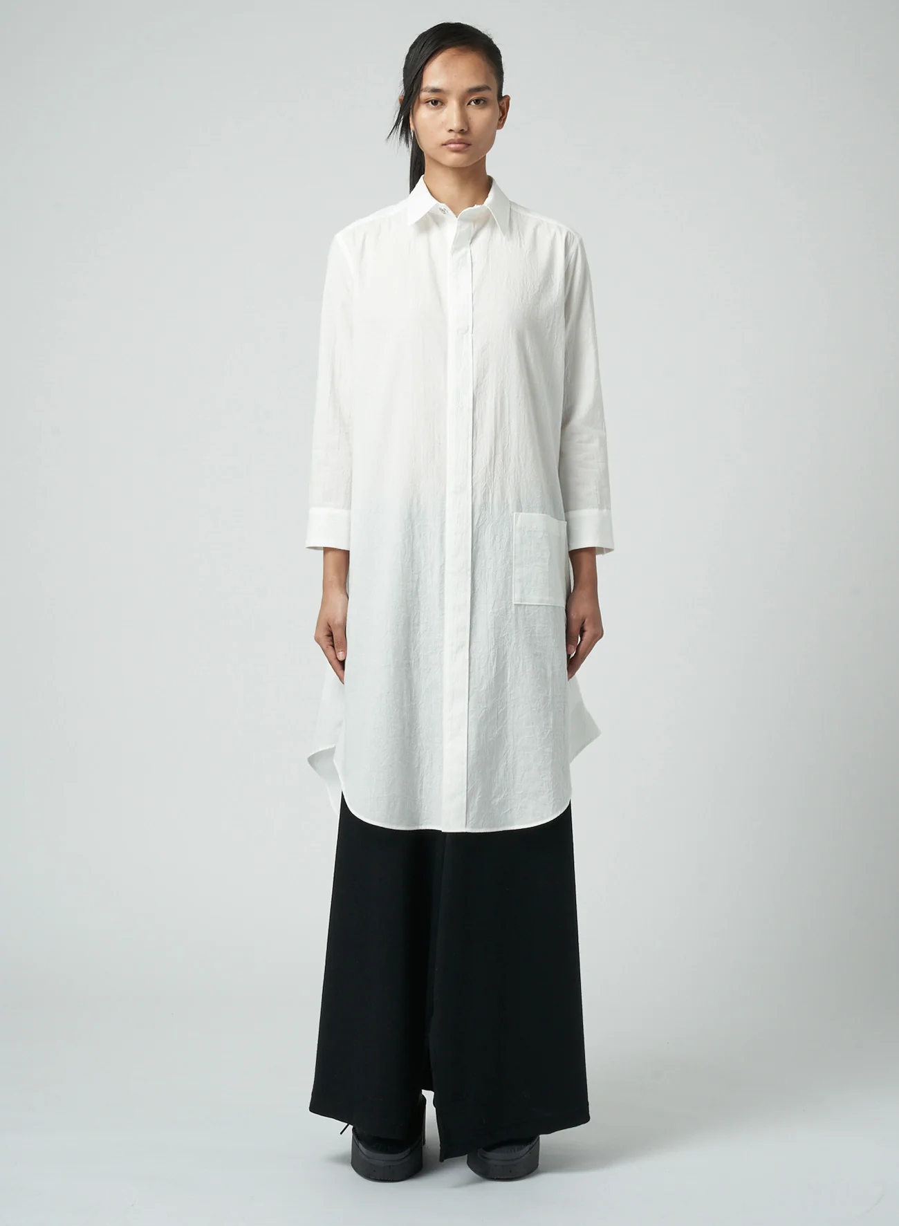 SINGLE POCKET SHIRT DRESS - Image 3