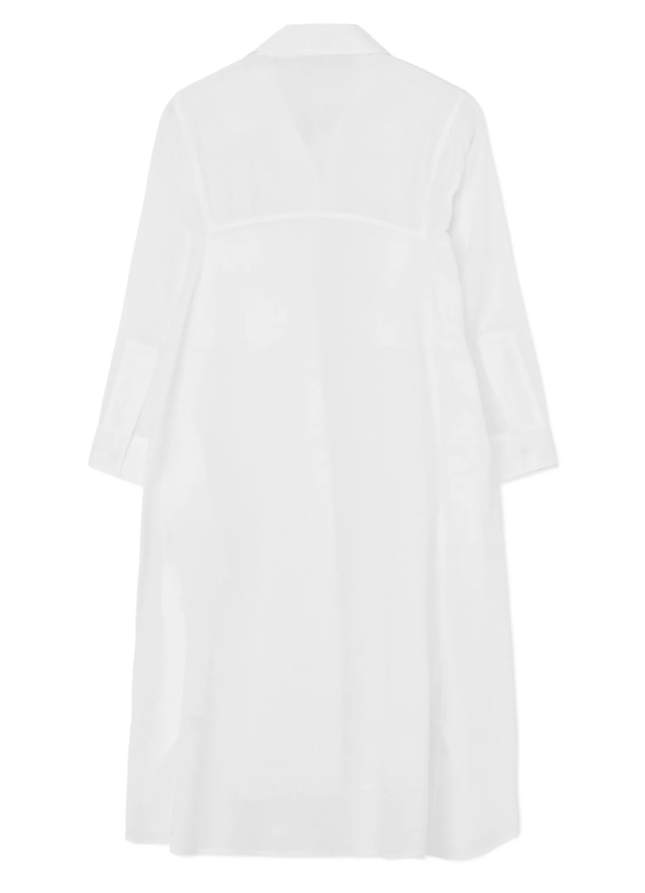 CELLULOSE LAWN WORKWEAR-STYLE LONG SHIRT DRESS - Image 11