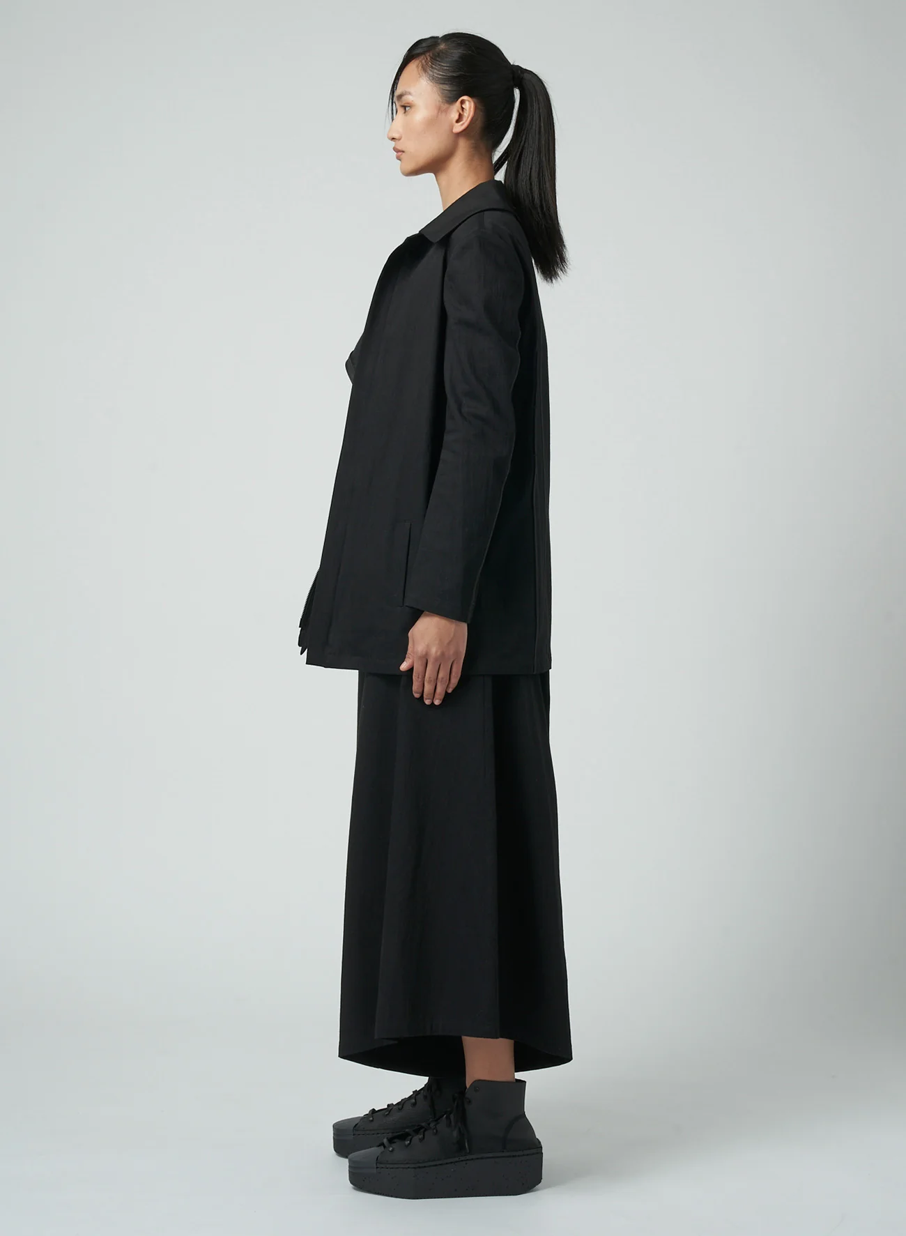 8OZ UNEVEN YARN DENIM ZIP JACKET - Image 4