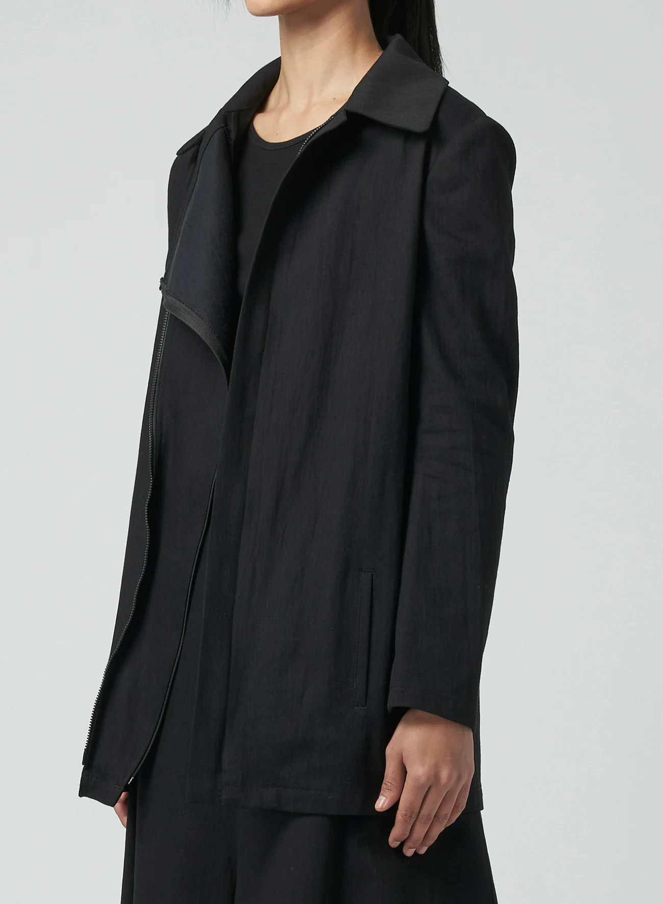 8OZ UNEVEN YARN DENIM ZIP JACKET - Image 6