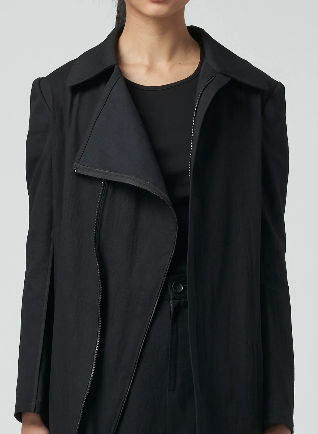 8OZ UNEVEN YARN DENIM ZIP JACKET - Image 7