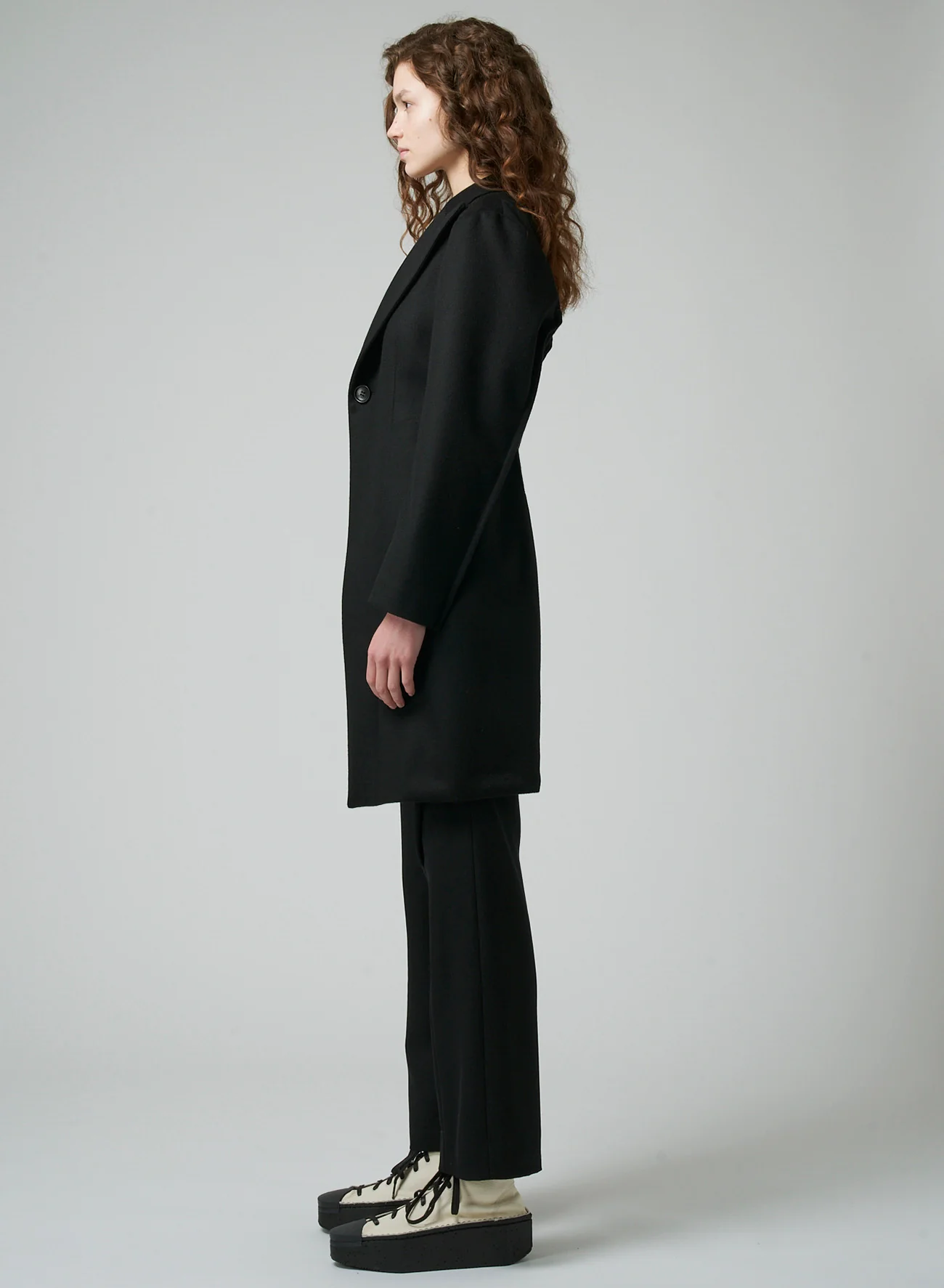 W/CA BEAVER PEAKED LAPEL SINGLE B JACKET - Image 4