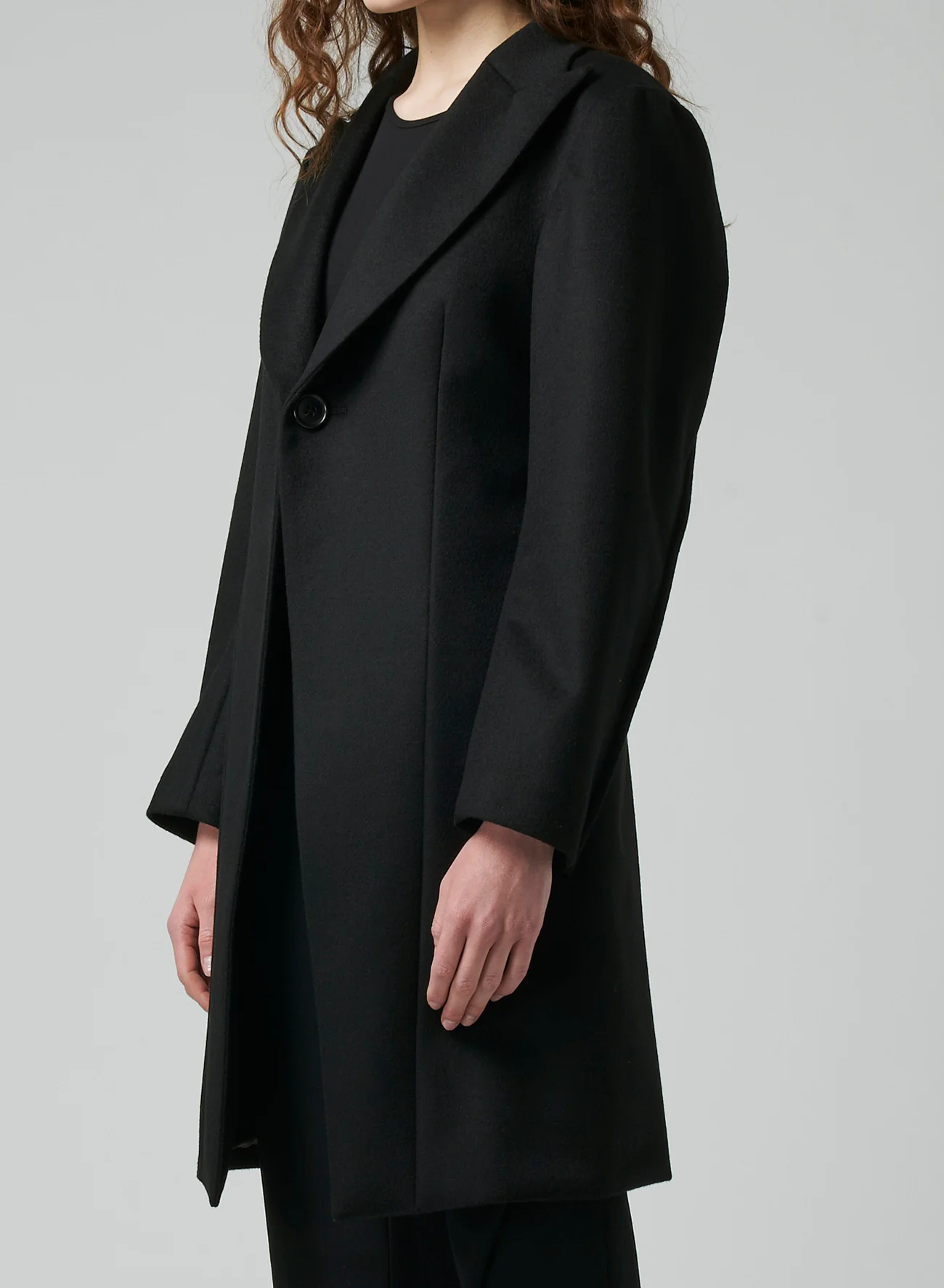 W/CA BEAVER PEAKED LAPEL SINGLE B JACKET - Image 6