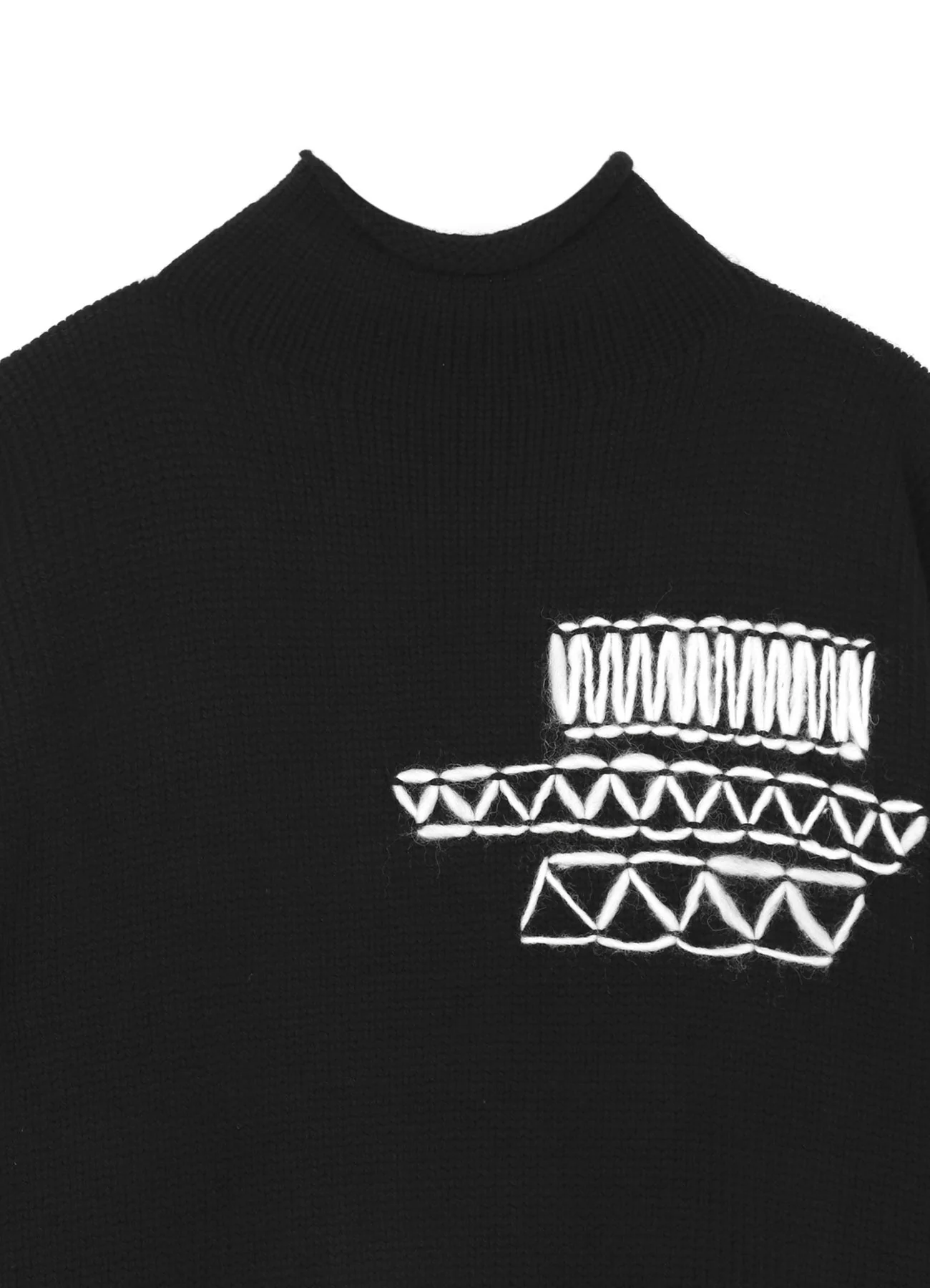 EMBROIDERY PLAIN ST EMBROIDERY HIGH NECK PO - Image 4