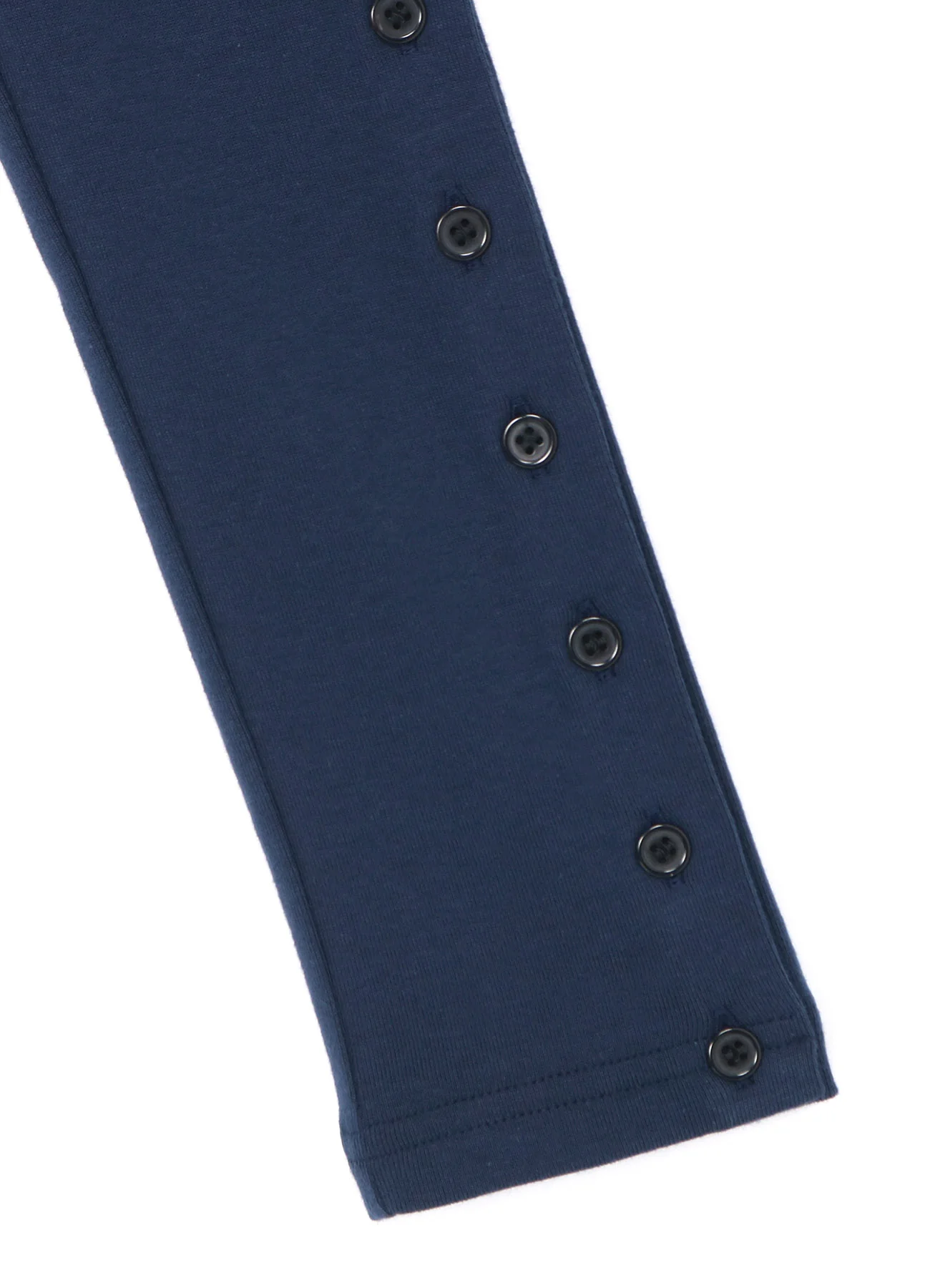 30/- COMBED COTTON LONG SLEEVE T-SHIRT WITH BUTTON-UP SLEEVE SLITS - Image 5