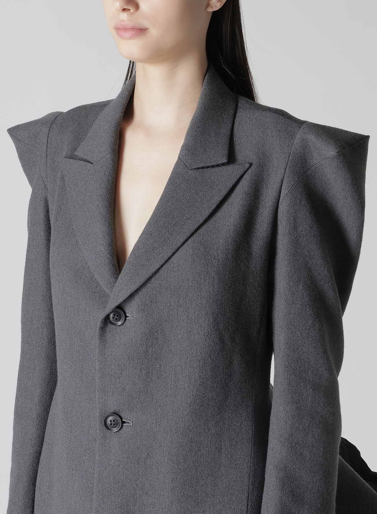 W/C TWILL WASHER SLV GUSSET UNBALANCE LONG JACKET - Image 10