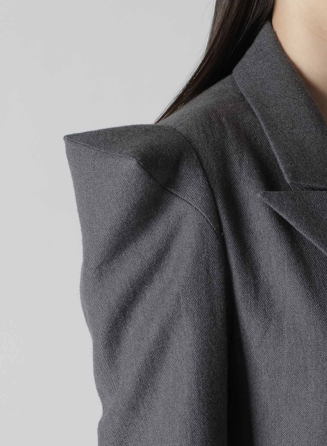 W/C TWILL WASHER SLV GUSSET UNBALANCE LONG JACKET - Image 11