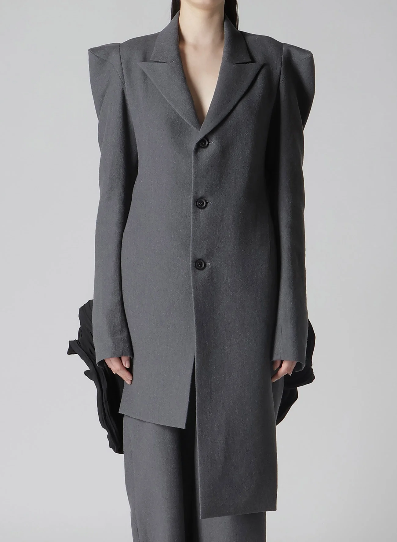 W/C TWILL WASHER SLV GUSSET UNBALANCE LONG JACKET - Image 6