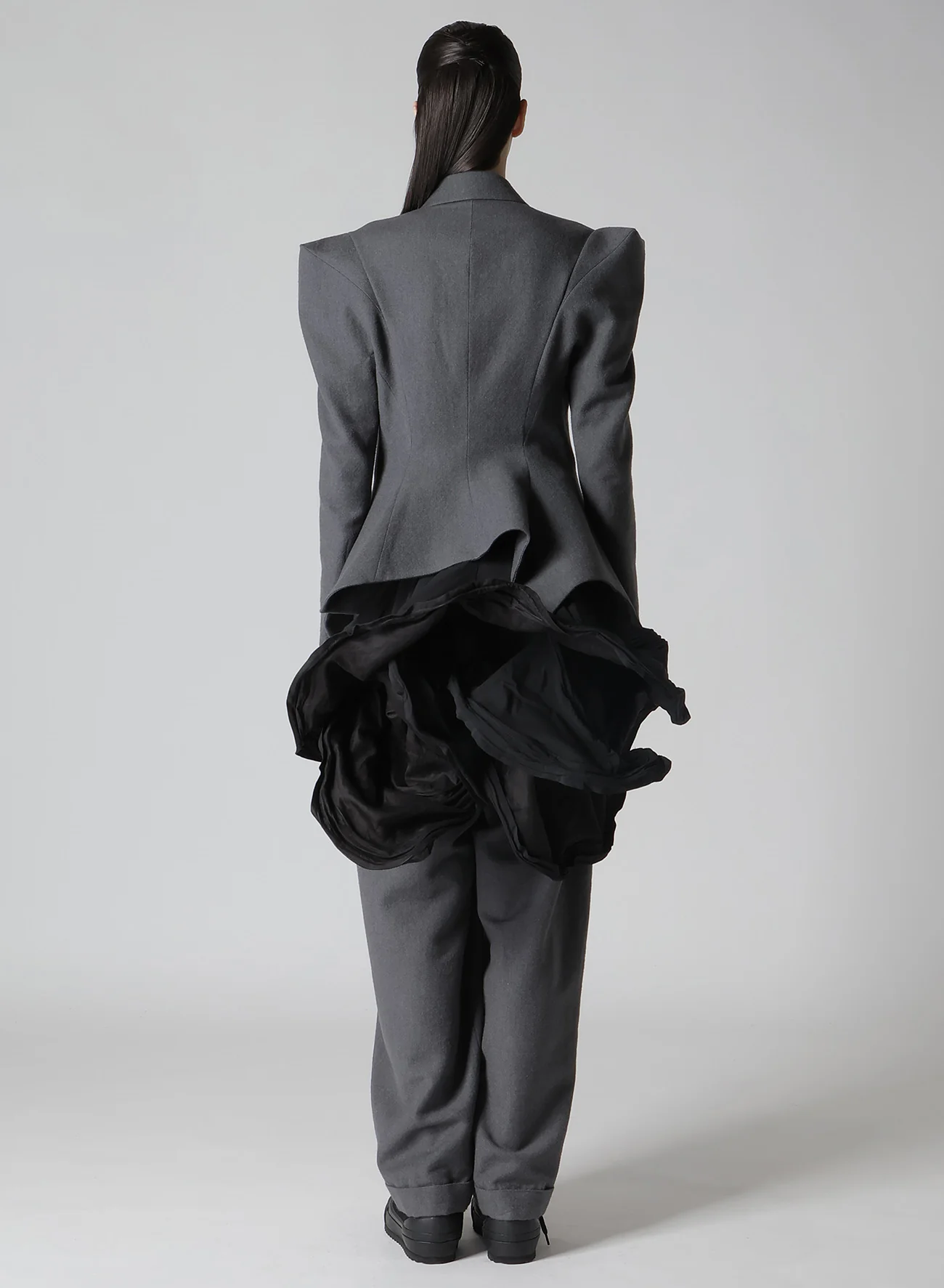 W/C TWILL WASHER SLV GUSSET UNBALANCE LONG JACKET - Image 9