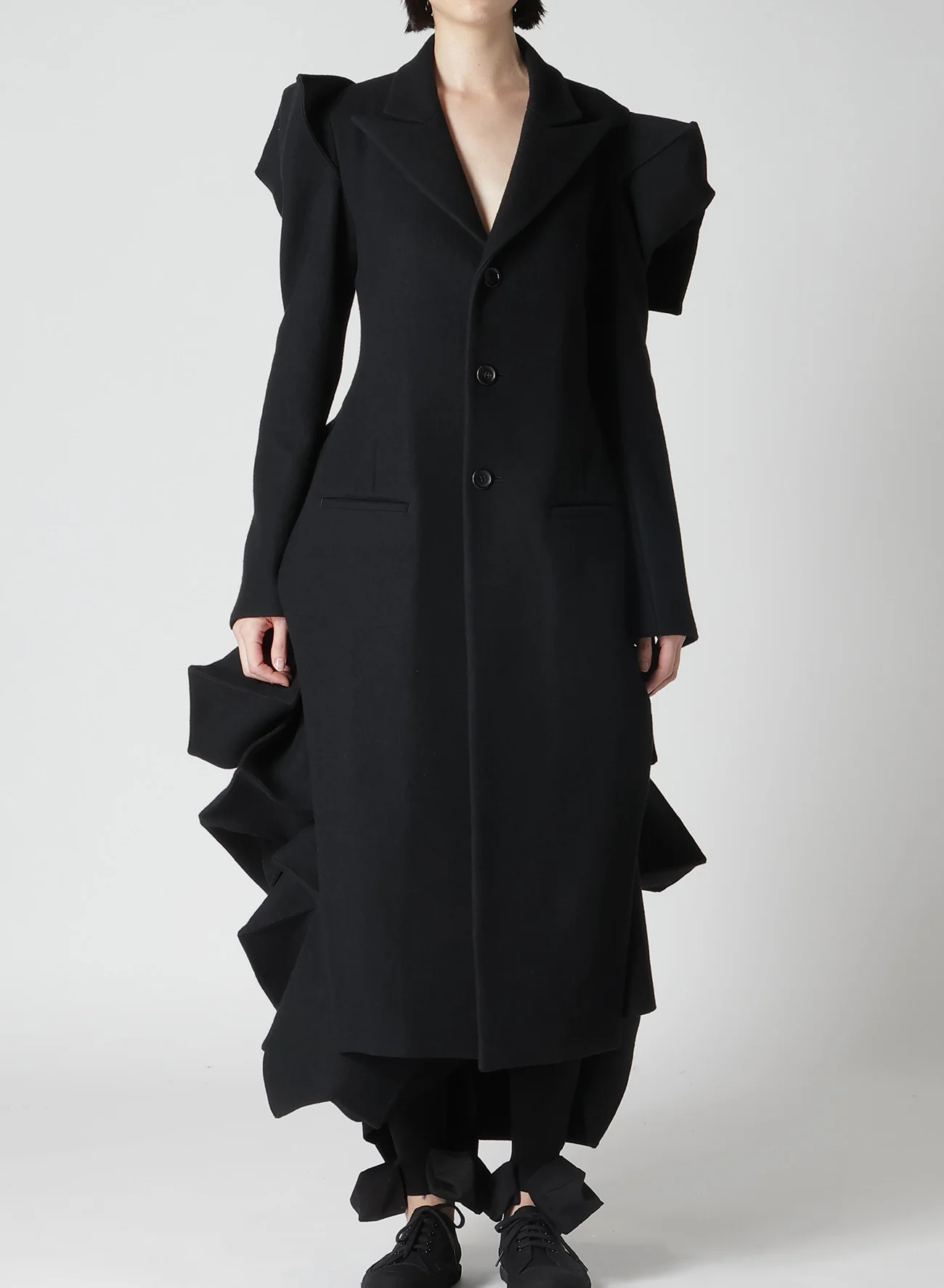 SUN DRYING SUPER100 MELTON SLV GUSSET ROUNDED JACKET - Image 6