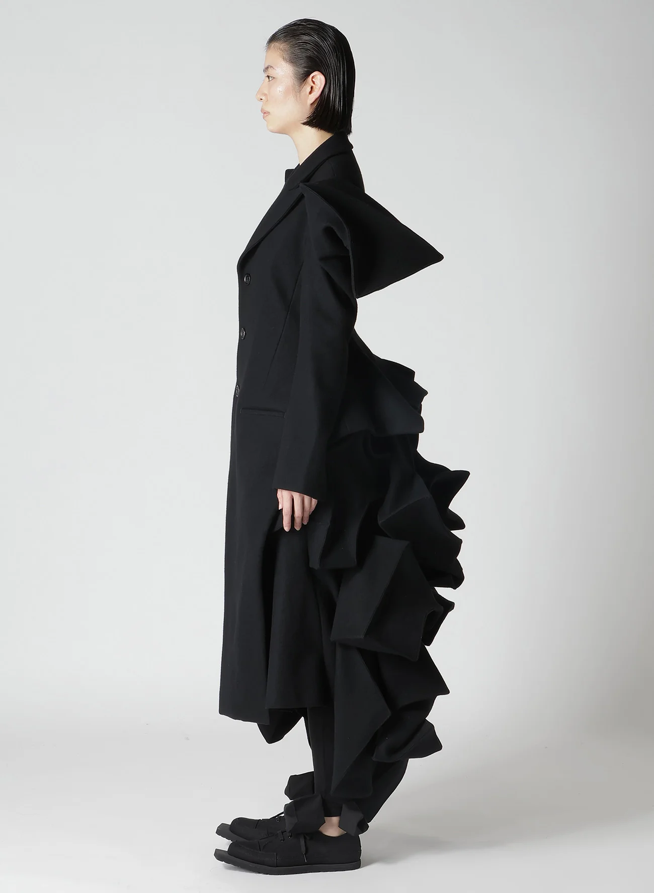 SUN DRYING SUPER100 MELTON SLV GUSSET ROUNDED JACKET - Image 8