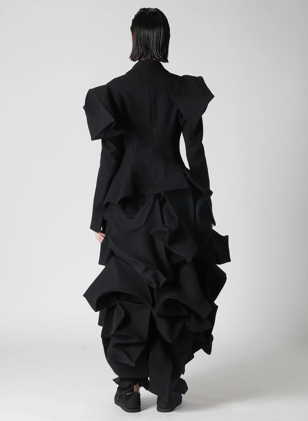 SUN DRYING SUPER100 MELTON SLV GUSSET ROUNDED JACKET - Image 9