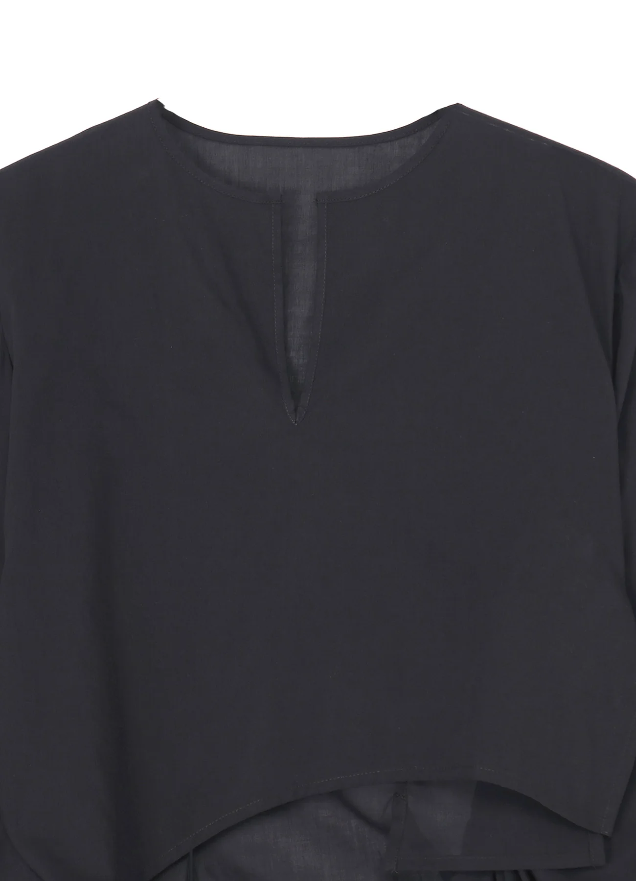 COTTON LAWN ASM SWALLOWTAIL GATHER DETAIL BLOUSE - Image 4