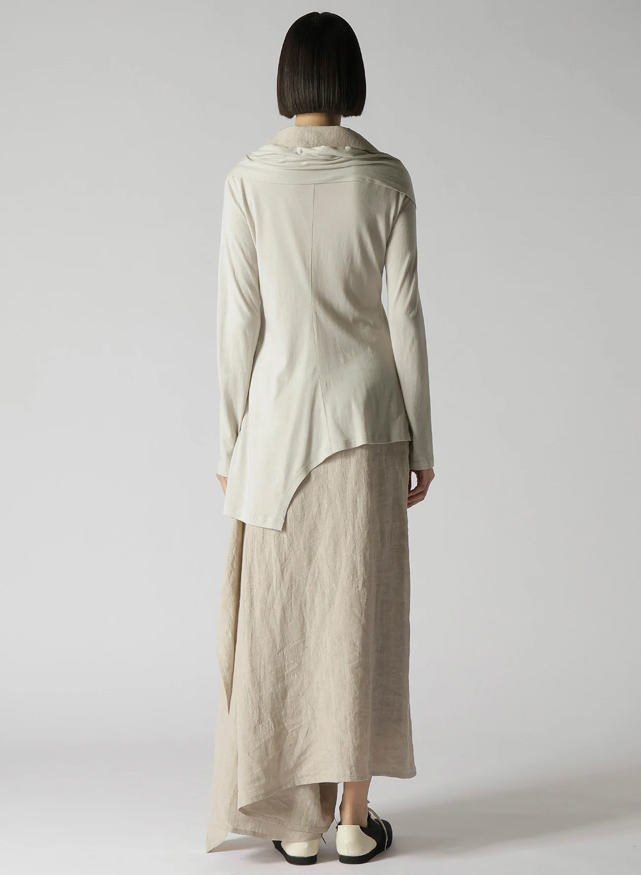 NATURAL WASHED LINEN COMBINATION SINGLE JACKET - Image 5