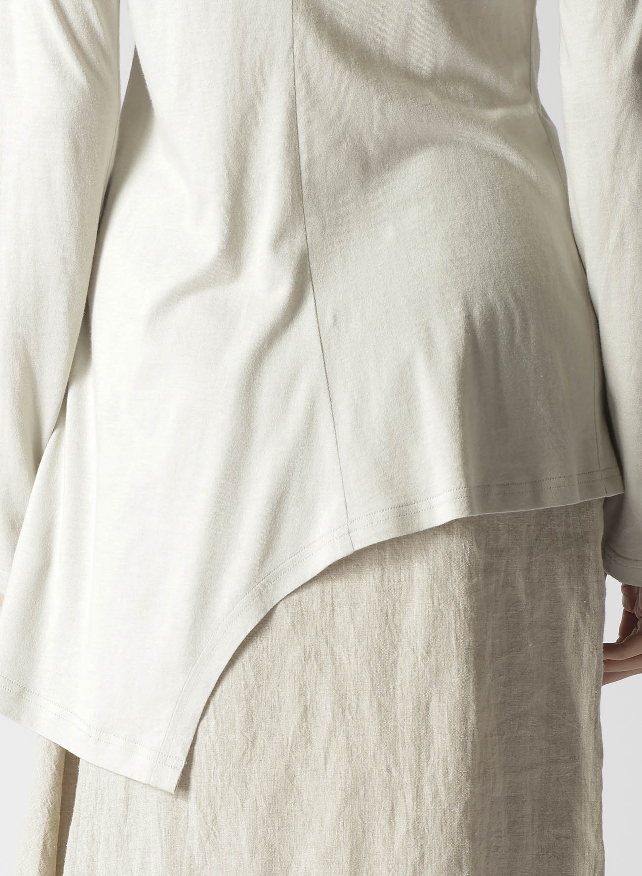NATURAL WASHED LINEN COMBINATION SINGLE JACKET - Image 9