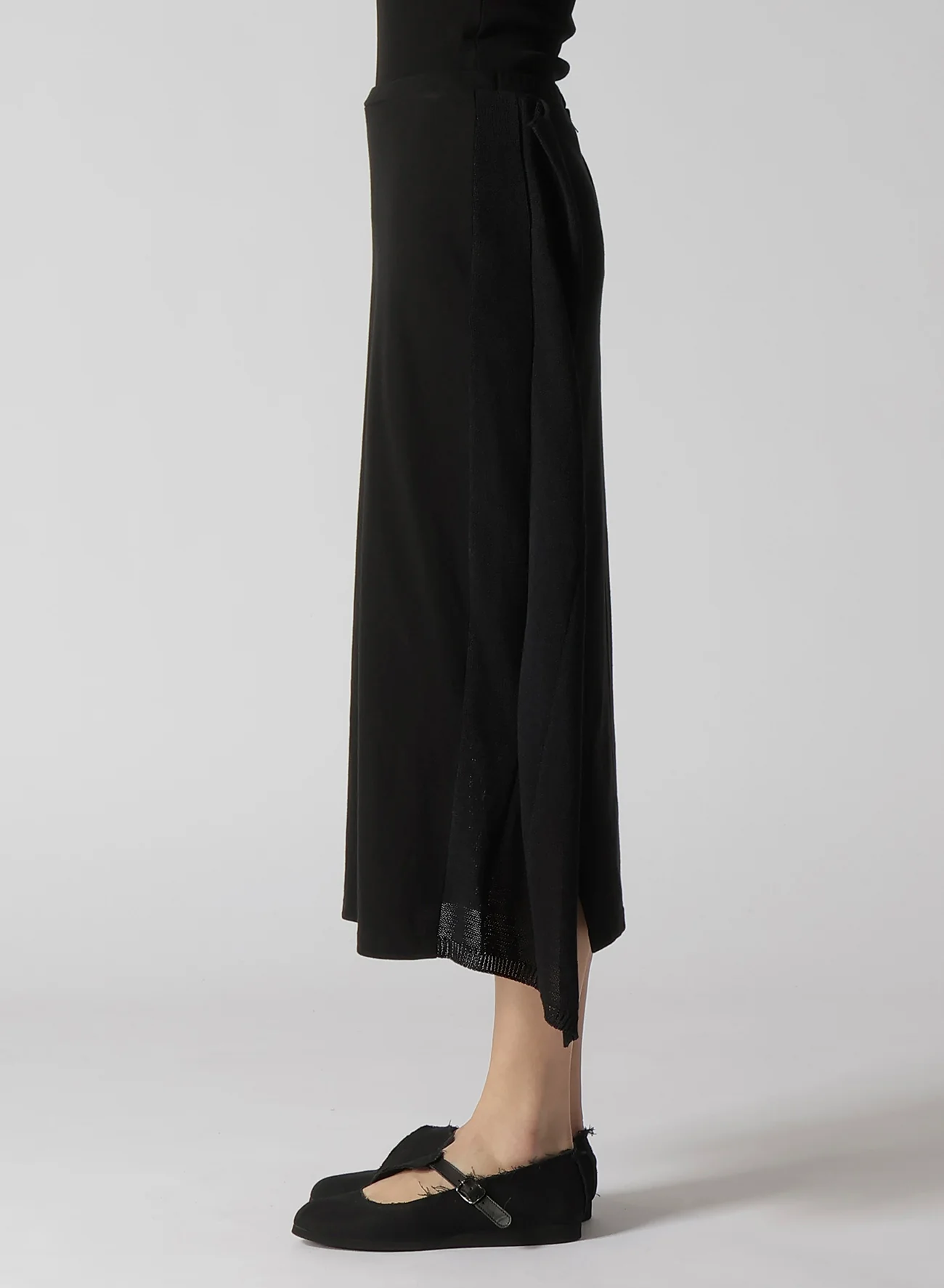 FRESCA 20 FINE JERSEY SIDE KNIT DETAIL SKIRT - Image 4