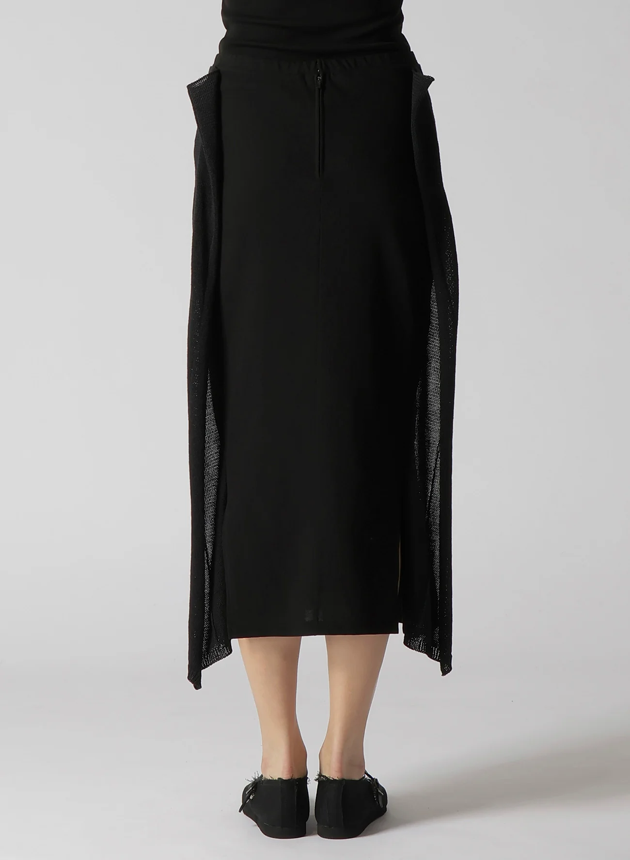FRESCA 20 FINE JERSEY SIDE KNIT DETAIL SKIRT - Image 5