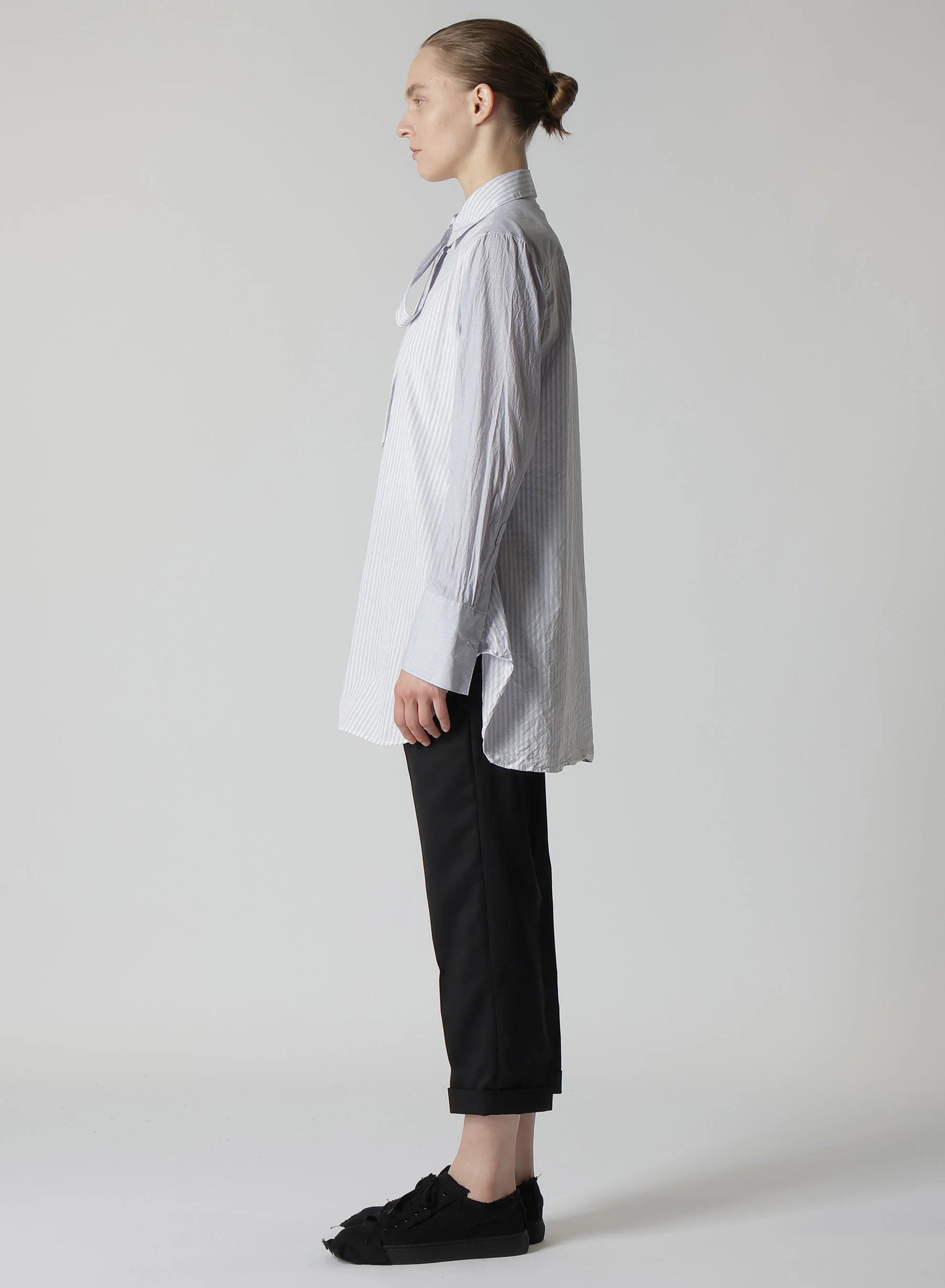 COTTON STRIPE R-DOUBLE CUFFS TIE B - Image 4