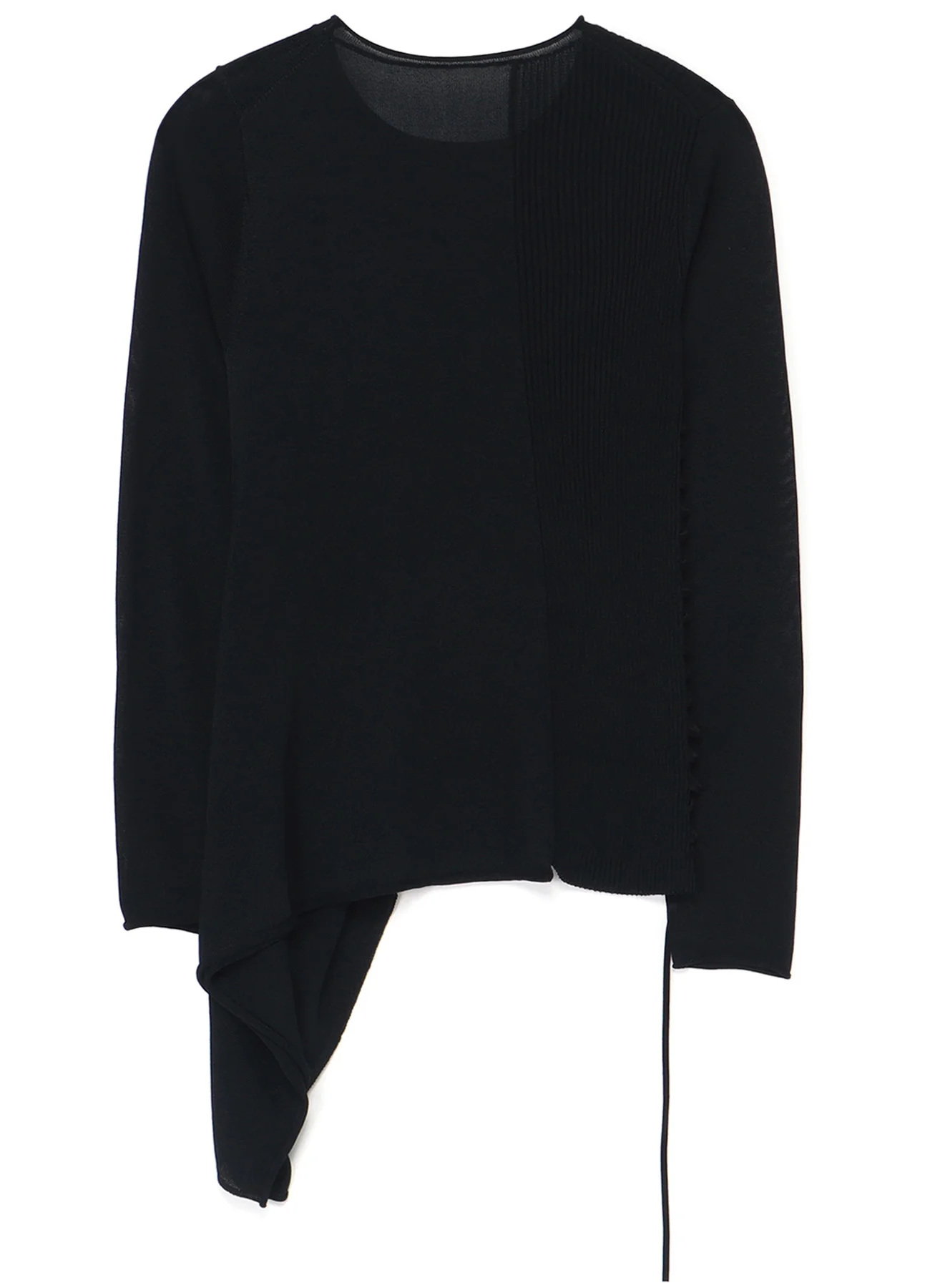 12G RIB, PLAIN STITCH, STRING ASYMMETRIC FLARE PO WITH STRING - Image 12