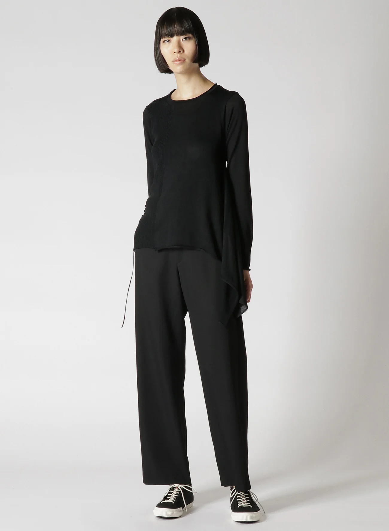 12G RIB, PLAIN STITCH, STRING ASYMMETRIC FLARE PO WITH STRING - Image 3