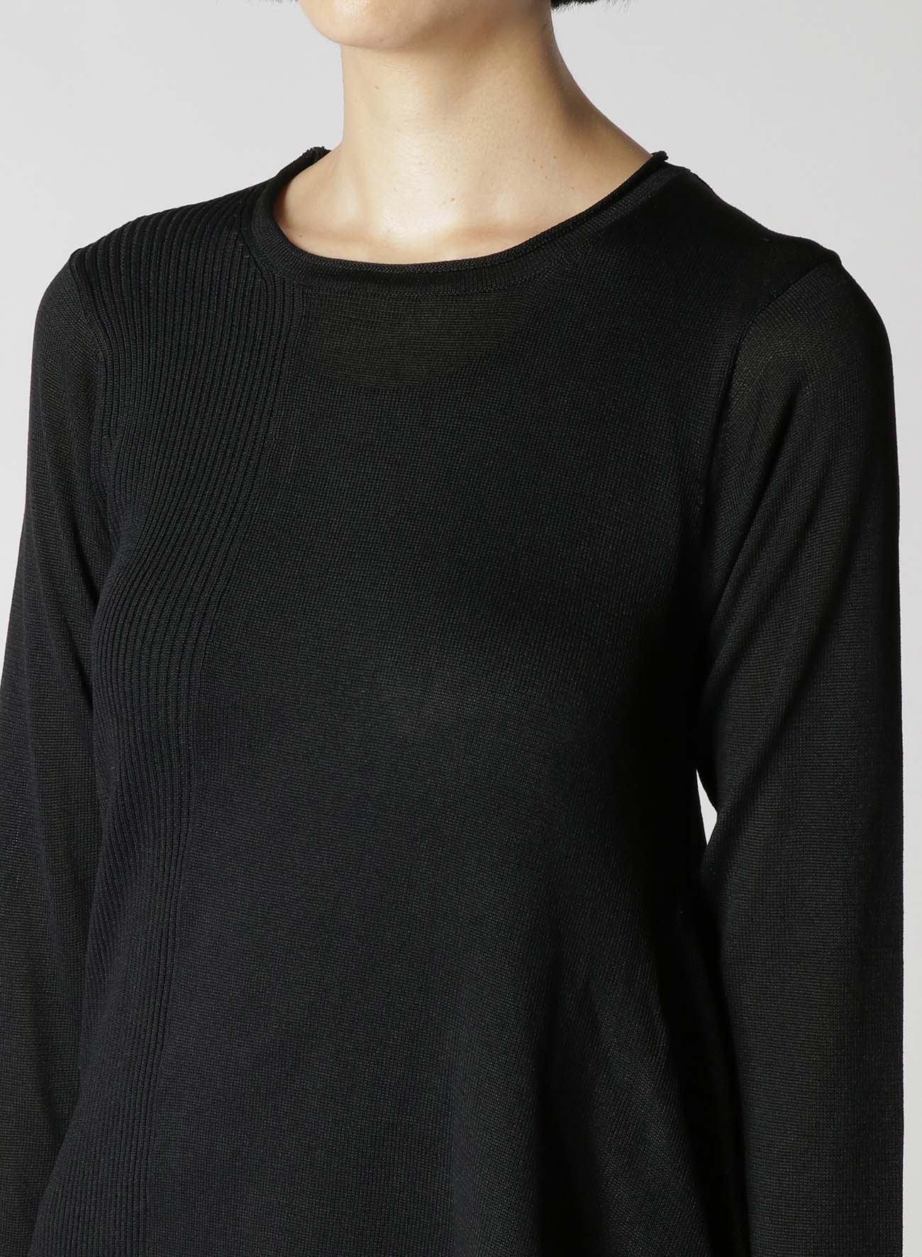 12G RIB, PLAIN STITCH, STRING ASYMMETRIC FLARE PO WITH STRING - Image 6