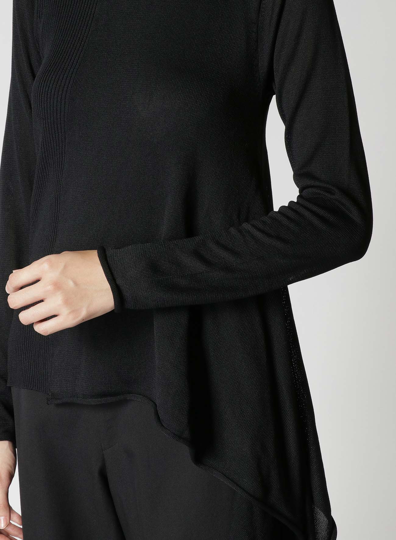 12G RIB, PLAIN STITCH, STRING ASYMMETRIC FLARE PO WITH STRING - Image 7