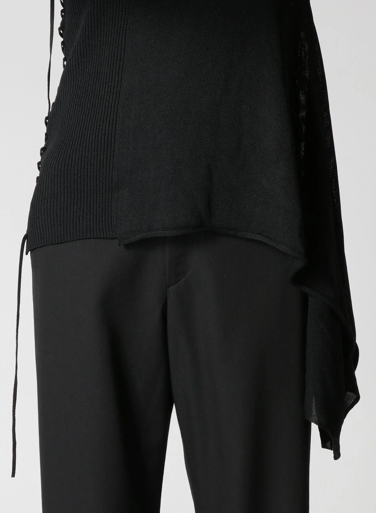 12G RIB, PLAIN STITCH, STRING ASYMMETRIC FLARE PO WITH STRING - Image 8