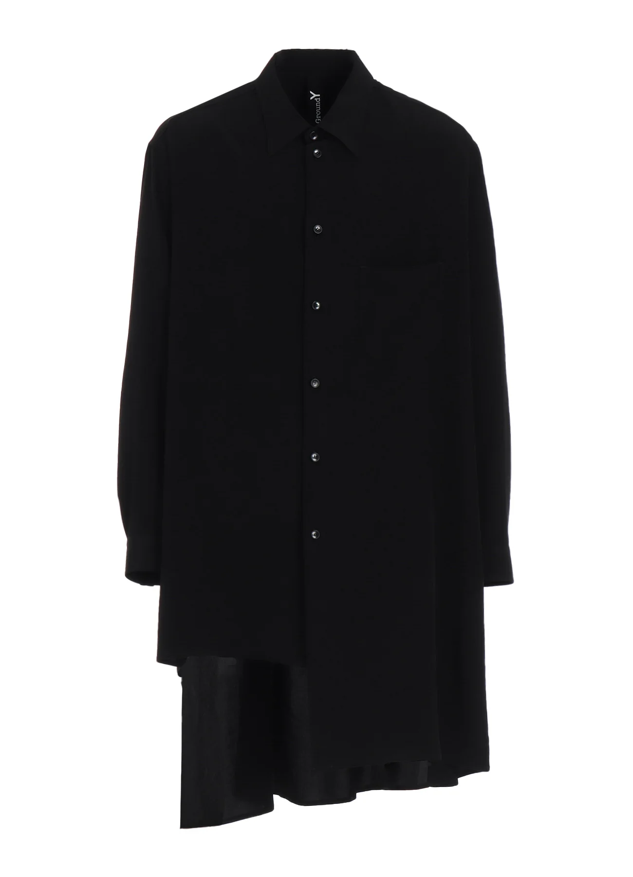 CREPE DE CHINE STANDARD ASYMMETRICAL FLARES SHIRT - Image 10