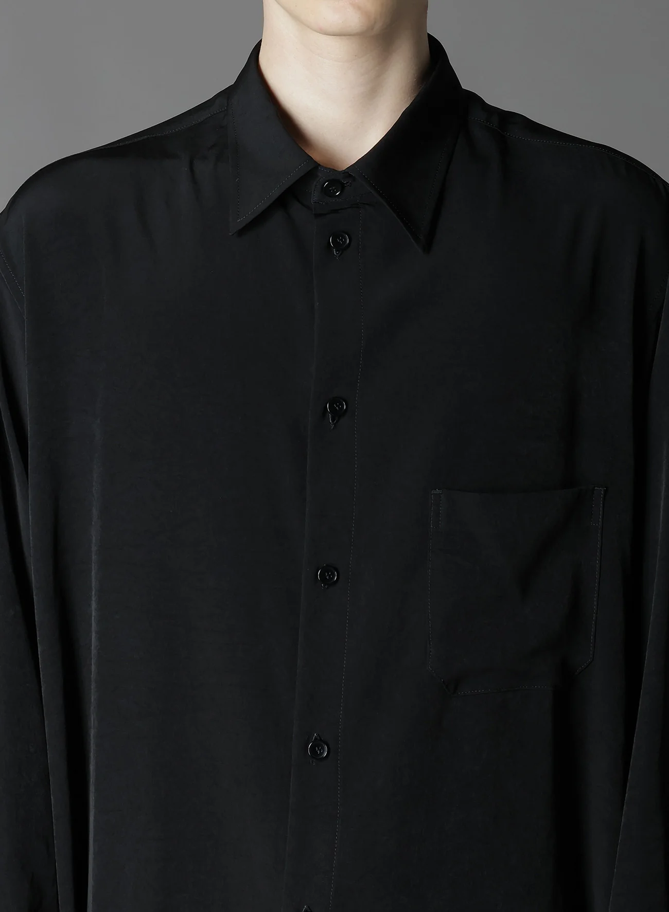 CREPE DE CHINE STANDARD ASYMMETRICAL FLARES SHIRT - Image 7