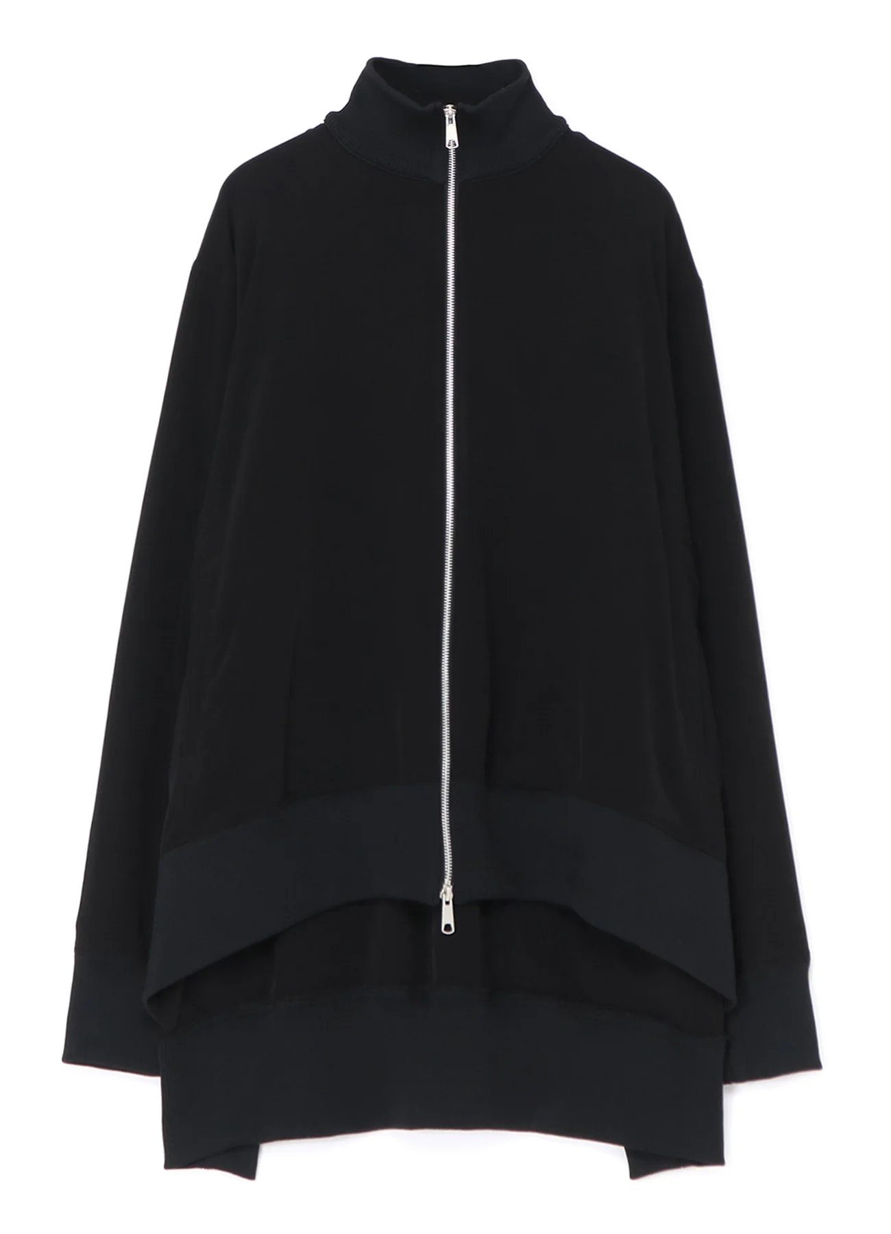 CREPE de CHINE CURVED HEMLINE TRACKSUIT JACKET - Image 12