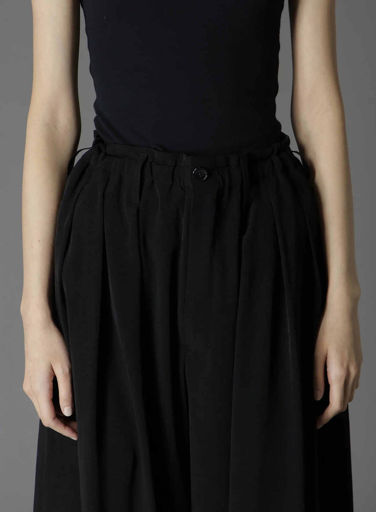 CREPE DE CHINE BALLOON PANTS - Image 3