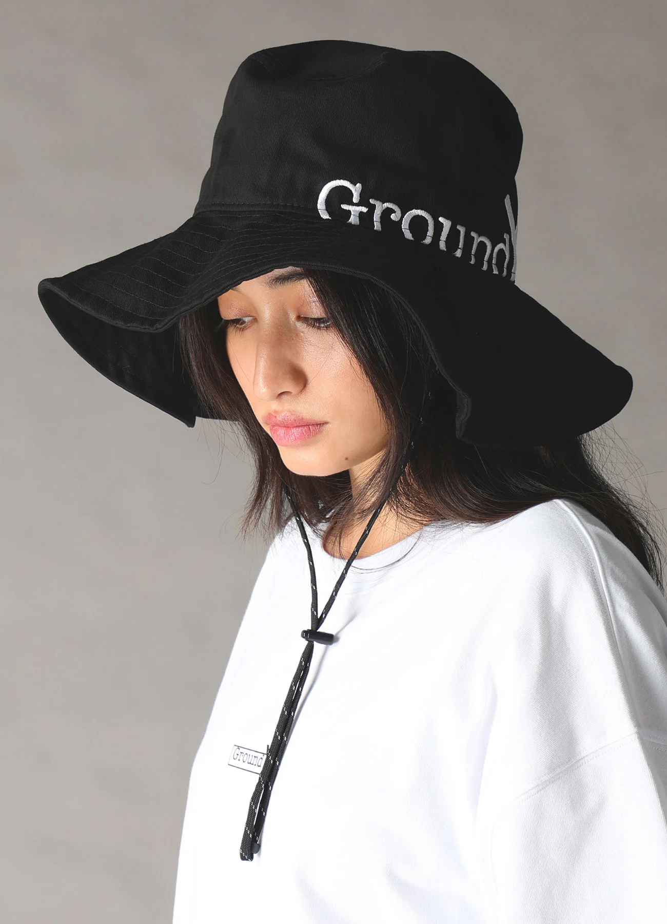 Ground Y×NEW ERA ADV LIGHT GY SIDE LOGO BLK WHT - Image 4