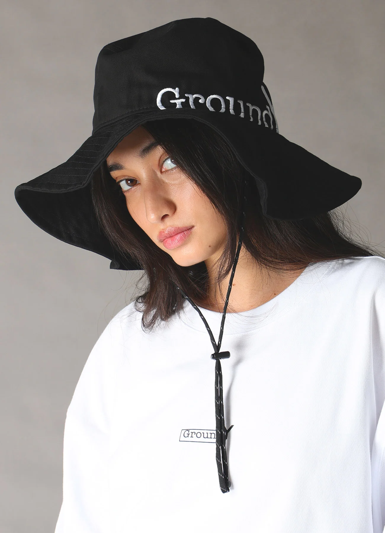 Ground Y×NEW ERA ADV LIGHT GY SIDE LOGO BLK WHT - Image 5