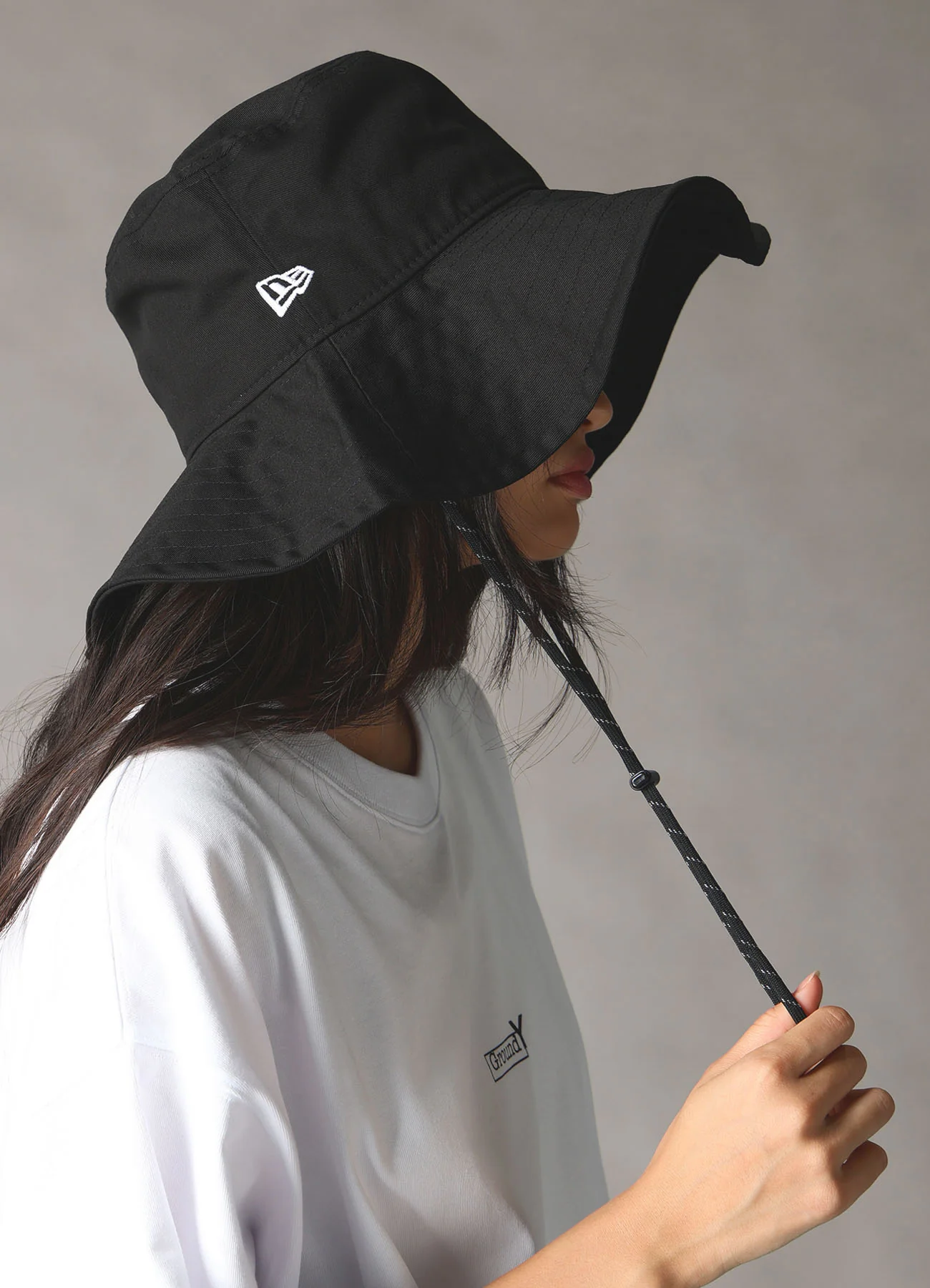 Ground Y×NEW ERA ADV LIGHT GY SIDE LOGO BLK WHT - Image 6
