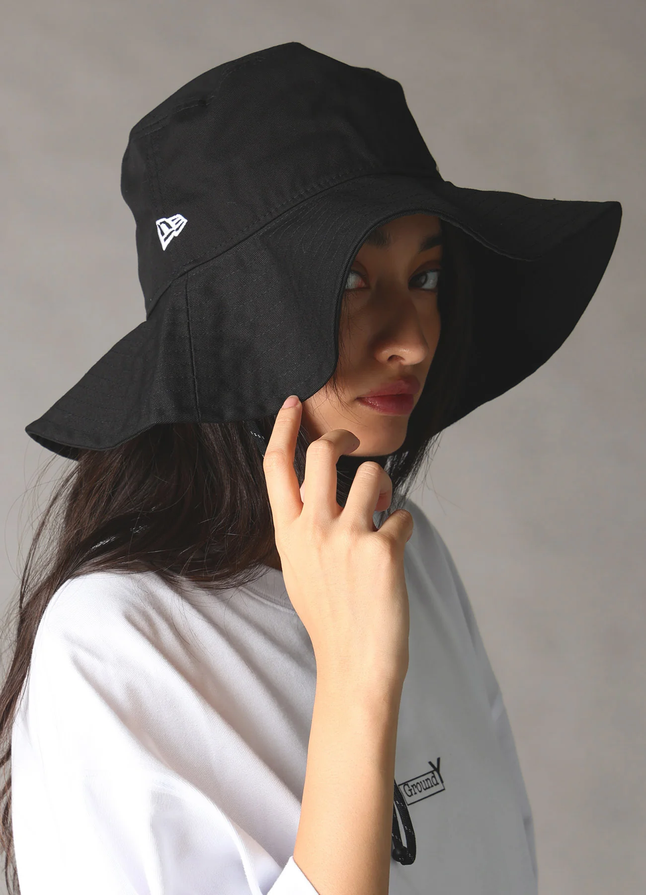 Ground Y×NEW ERA ADV LIGHT GY SIDE LOGO BLK WHT - Image 7