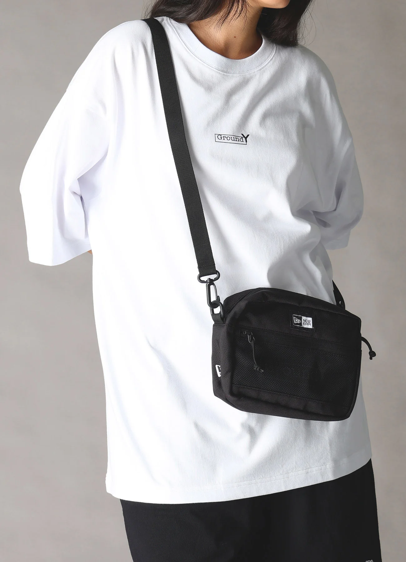Ground Y×NEW ERA SHOULDER POUCH L Ground Y LOGO - Image 3