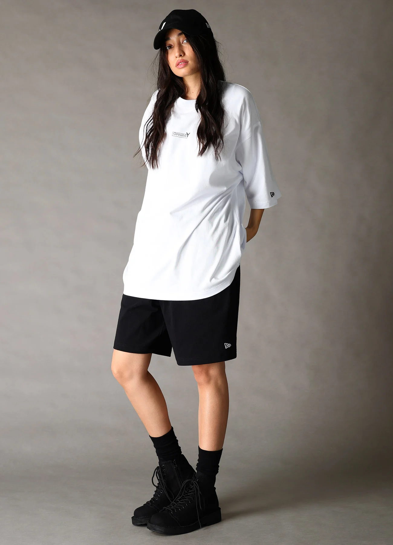 Ground Y×NEW ERA Ground Y BOX LOGO SHORT SLEEVE T - Image 3