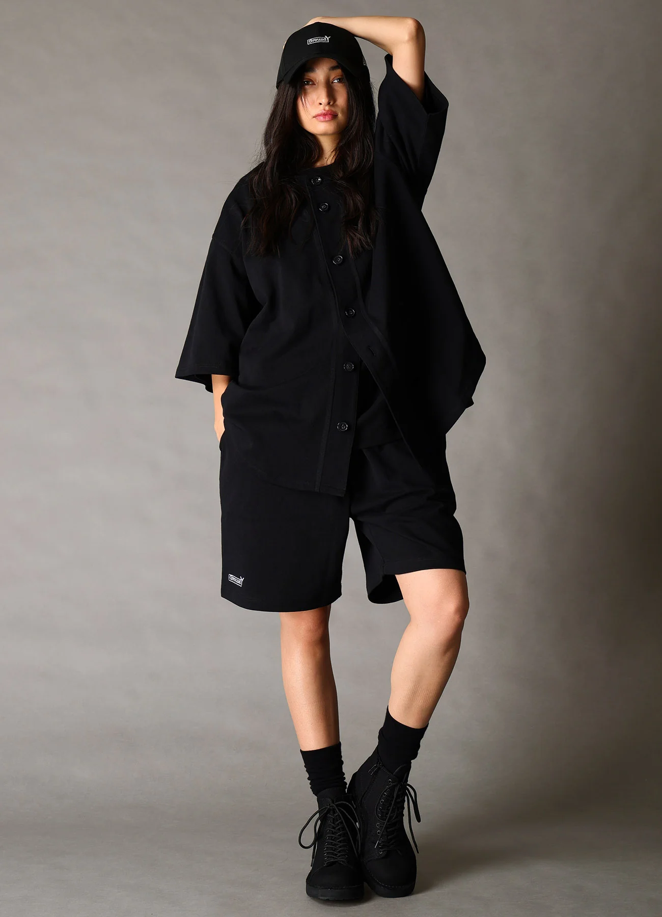 Ground Y×NEW ERA Ground Y BACK LOGO BASE BALL SHIRT - Image 4