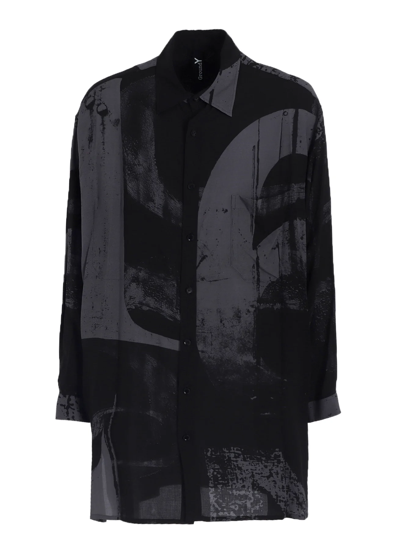 RAYON PRINT  NUMBER PATTERN LONG SHIRT - Image 13