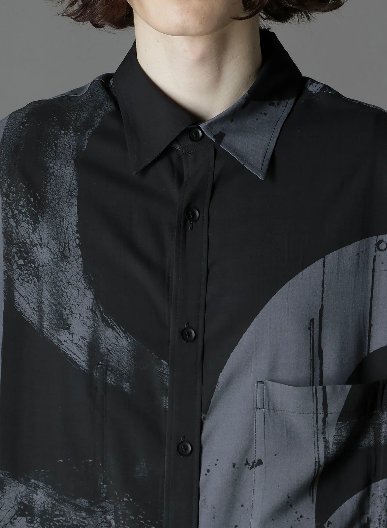 RAYON PRINT  NUMBER PATTERN LONG SHIRT - Image 7