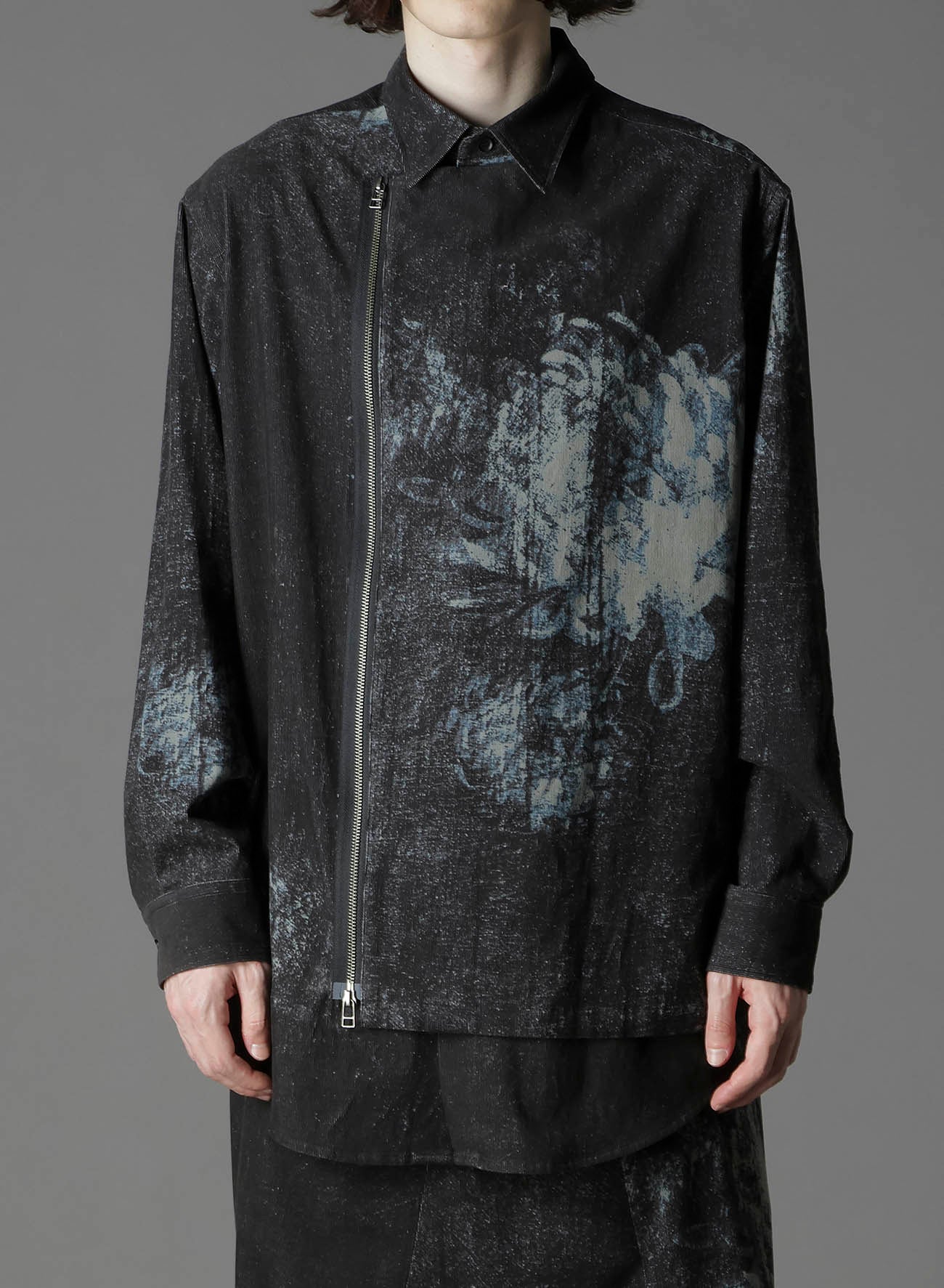 NARROW RIBS CORDUROY OPEN ZIP STANDARD BIG SHIRT - Image 14