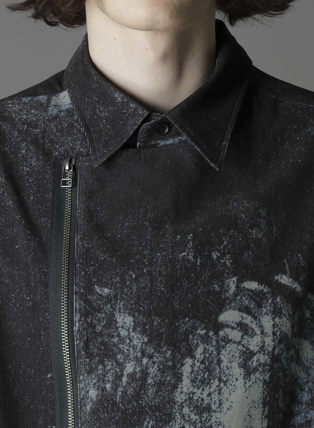 NARROW RIBS CORDUROY OPEN ZIP STANDARD BIG SHIRT - Image 8