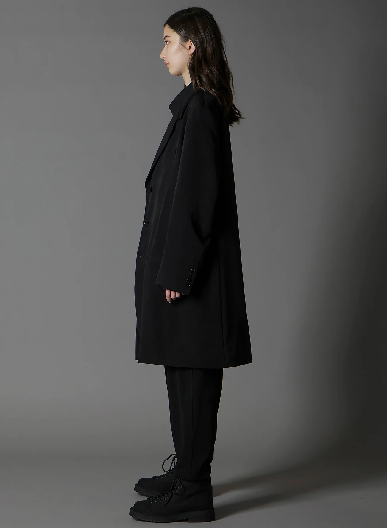 CREPE DE CHINE RIGHT PLEATED JACKET - Image 3