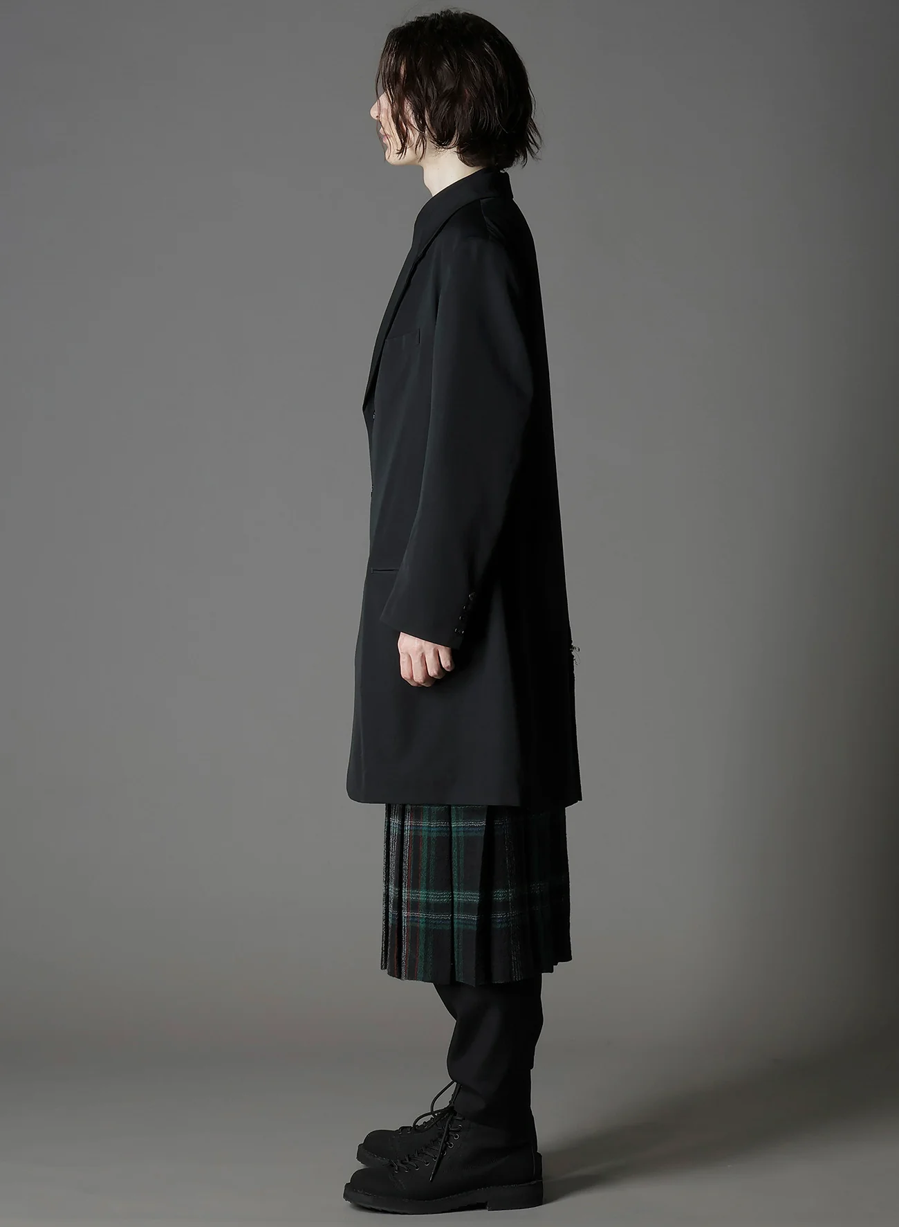 W/GABARDINE DOUBLE GAUZE  RIGHT PLEATED JACKET - Image 5