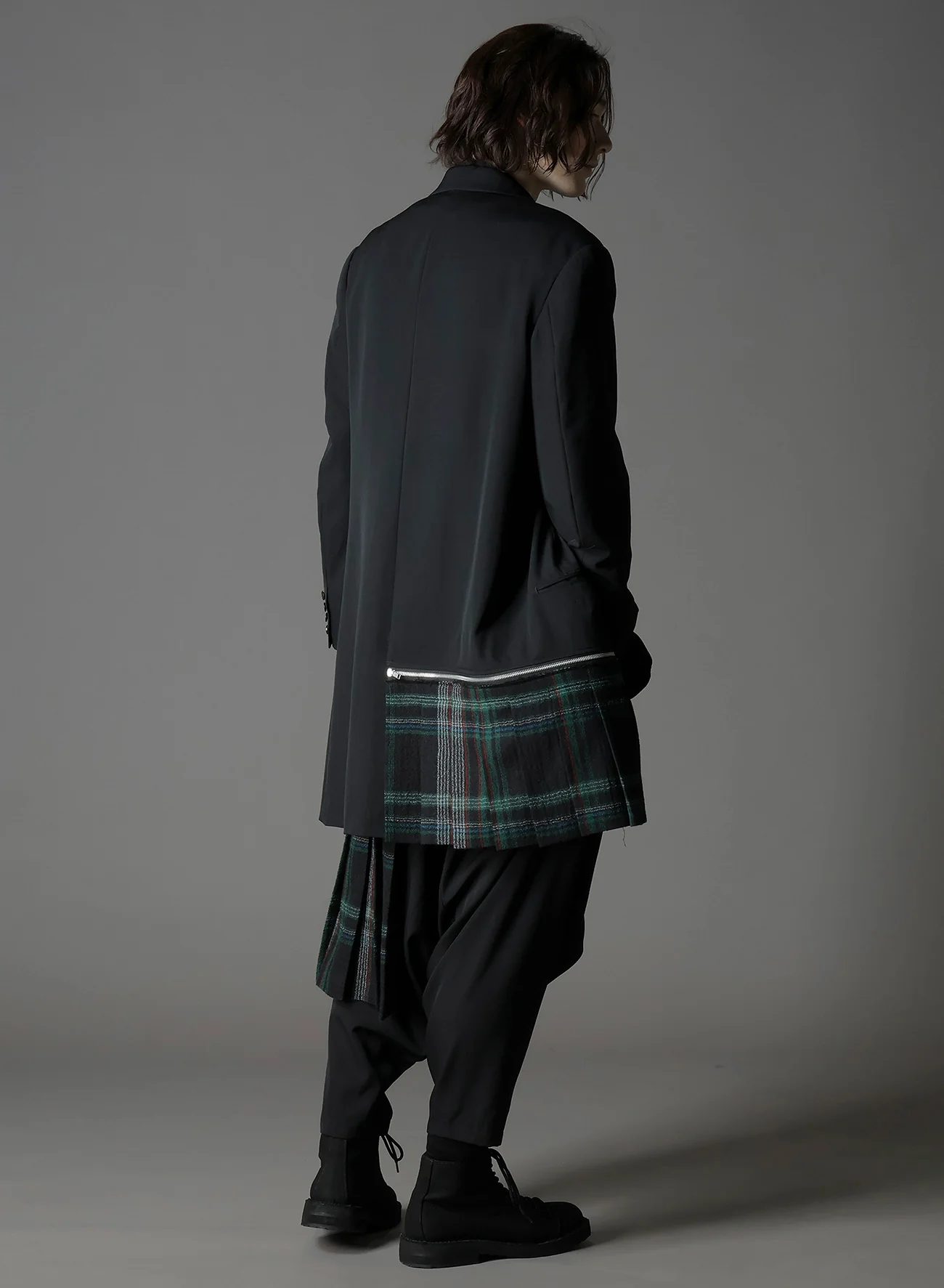 W/GABARDINE DOUBLE GAUZE  RIGHT PLEATED JACKET - Image 6